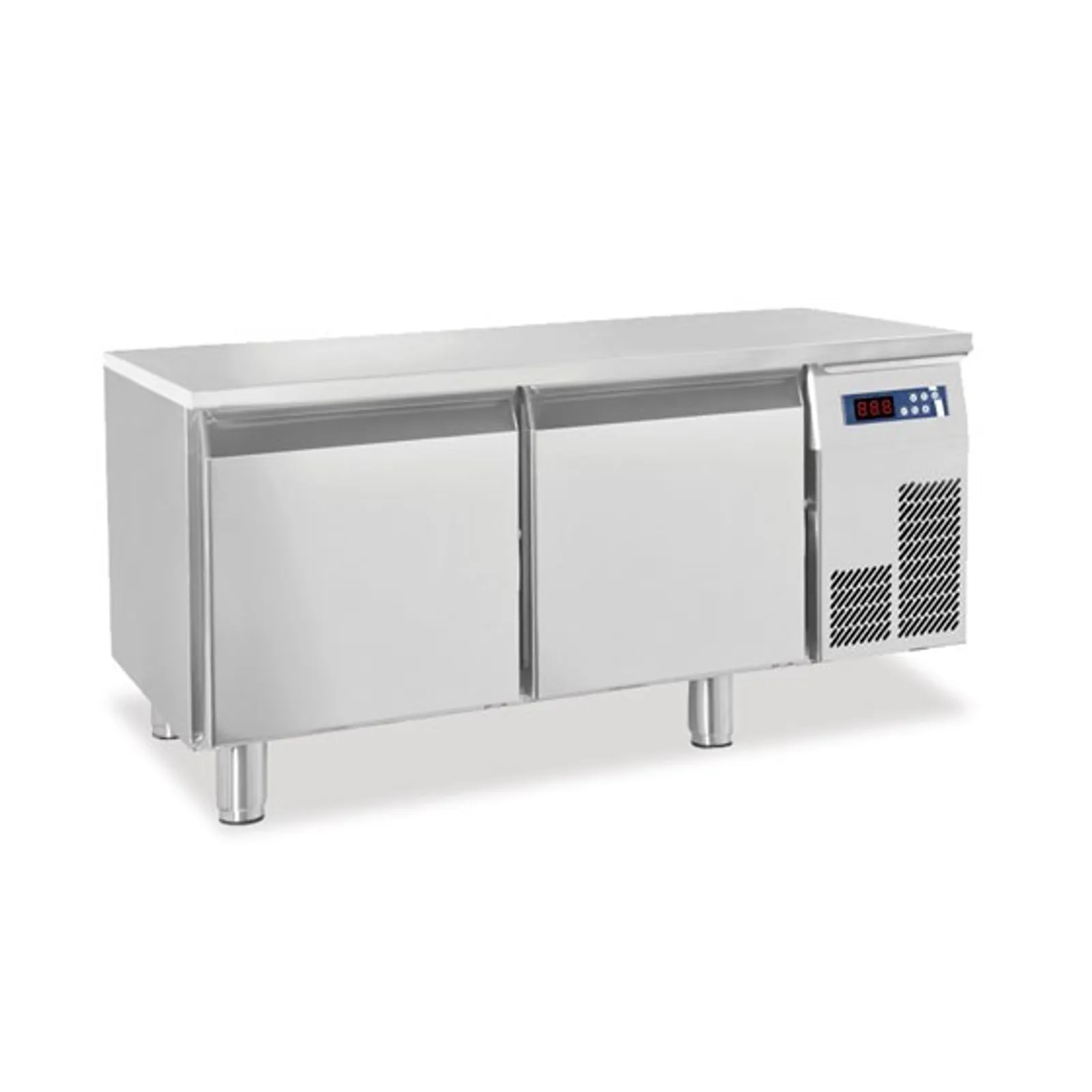 Polaris SNACK 2TN - Refrigerated Base with Two Doors Designed for Mounting Cooking Appliances on Top - 140L