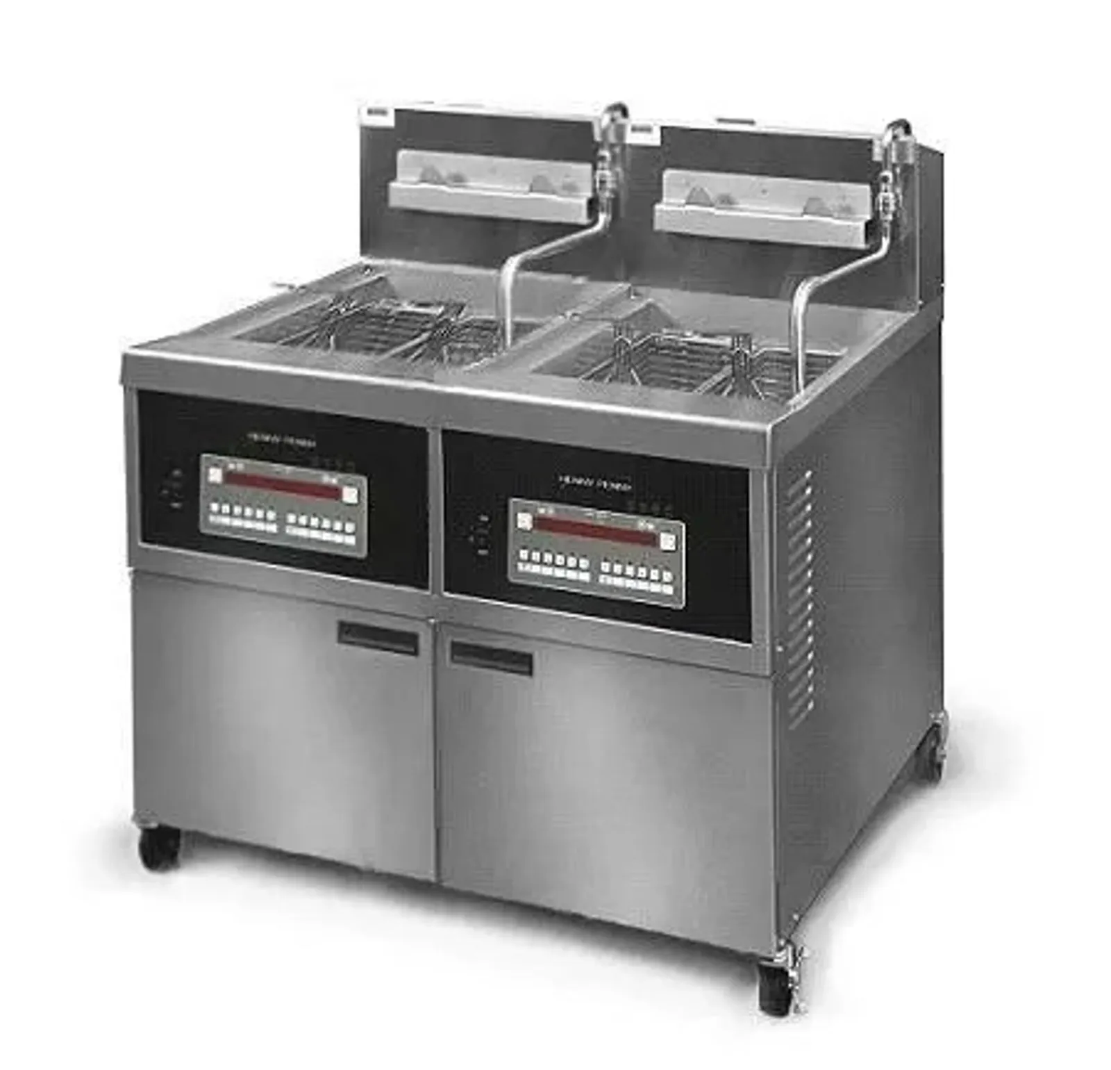Henny Penny OFE342 1000 - Double Well Large Capacity Electric Open Fryer with Computron 1000 Controls