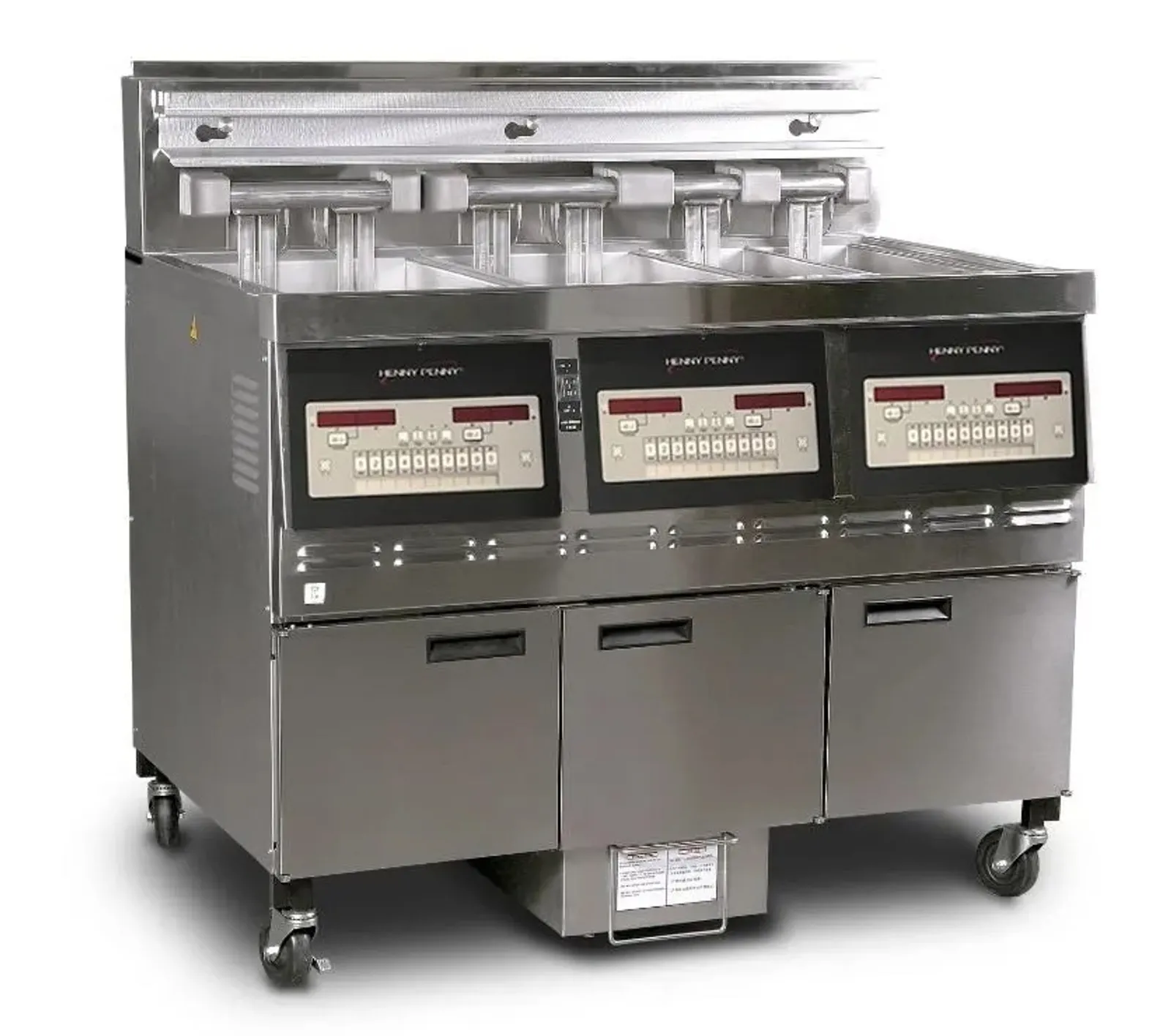 Henny Penny GVE073FFF 301325 - Low Oil Volume Electric Three Well Open Fryer