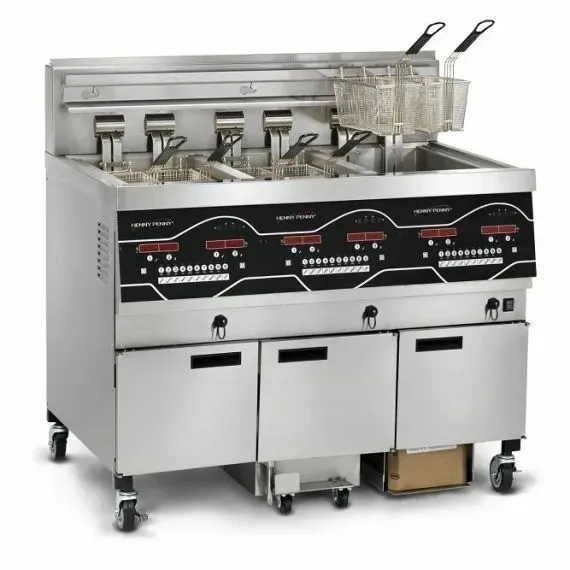 Henny Penny EEG243FFF 230743 - Evolution Elite Gas Three Well Open Fryer - 240V