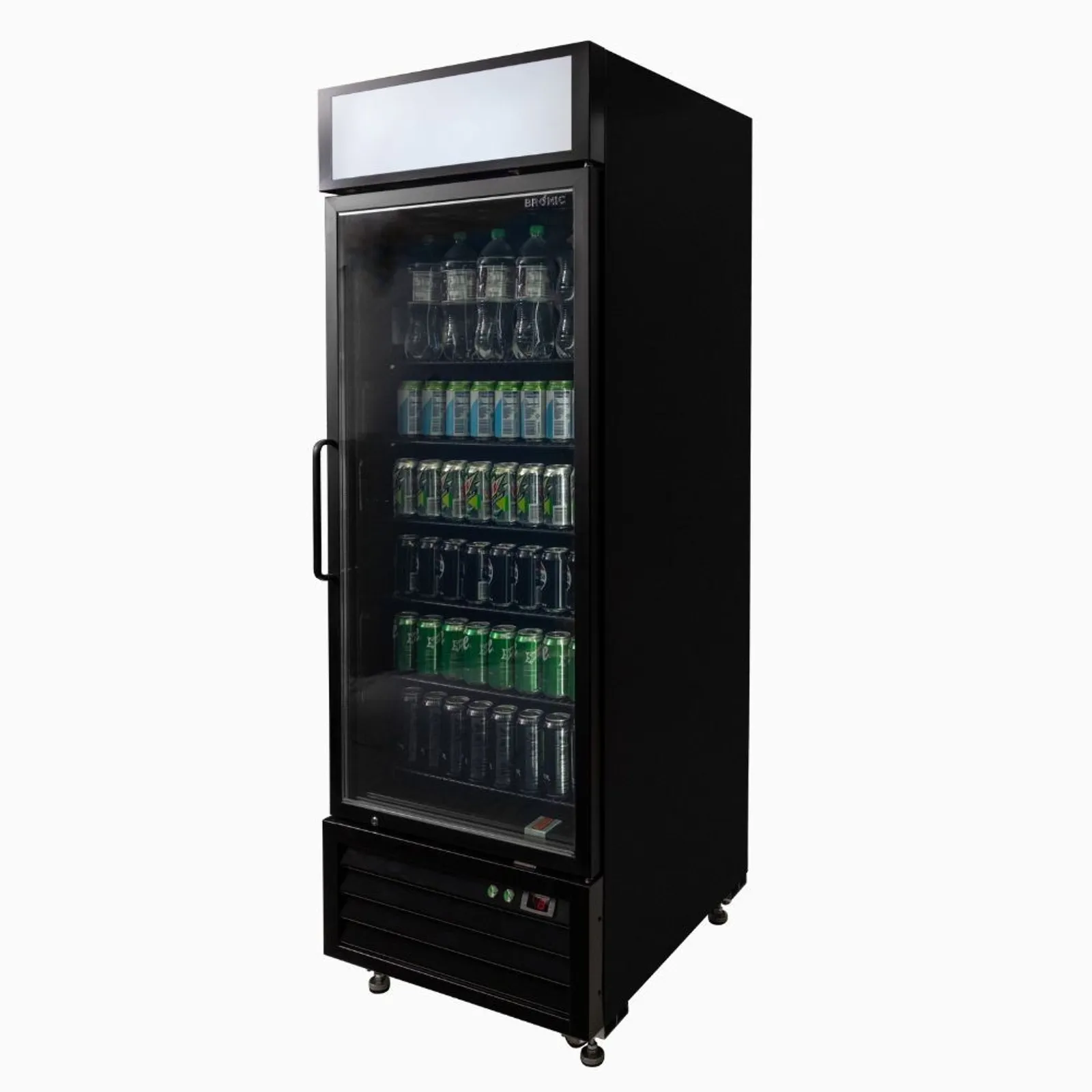 Bromic UC0550GDL-NR - Upright Display Fridge 546L - 1 Door - Flat Glass - Lightbox