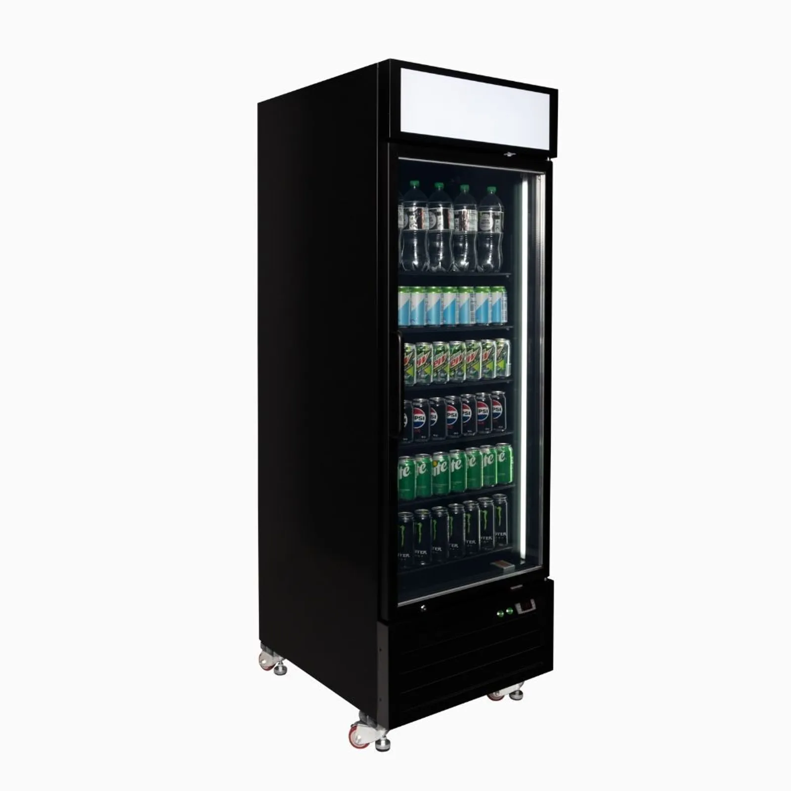 Bromic UC0550GDL-NR - Upright Display Fridge 546L - 1 Door - Flat Glass - Lightbox