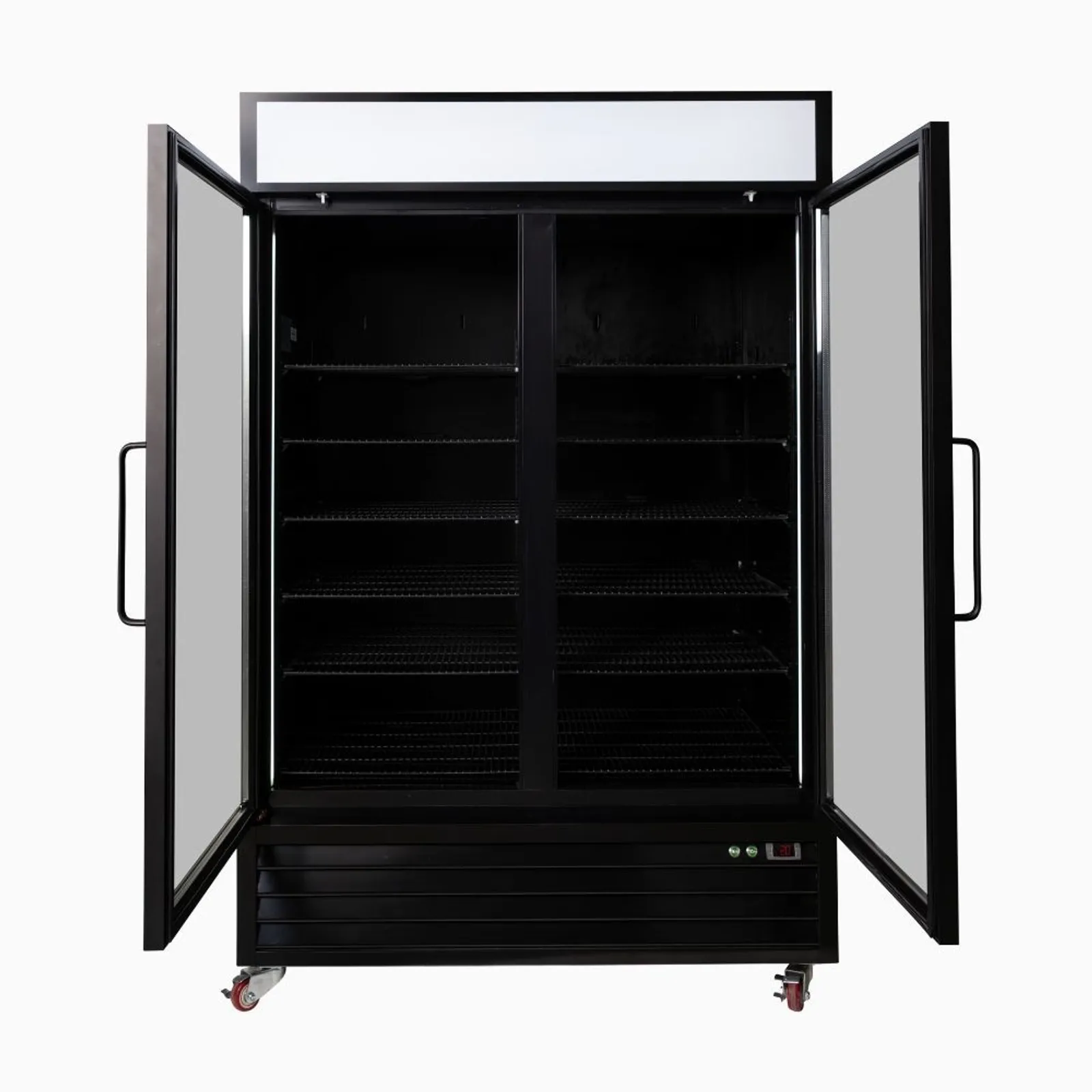 Bromic UC1250GDL-NR - Upright Display Fridge 1266L - 2 Door - Flat Glass - Lightbox