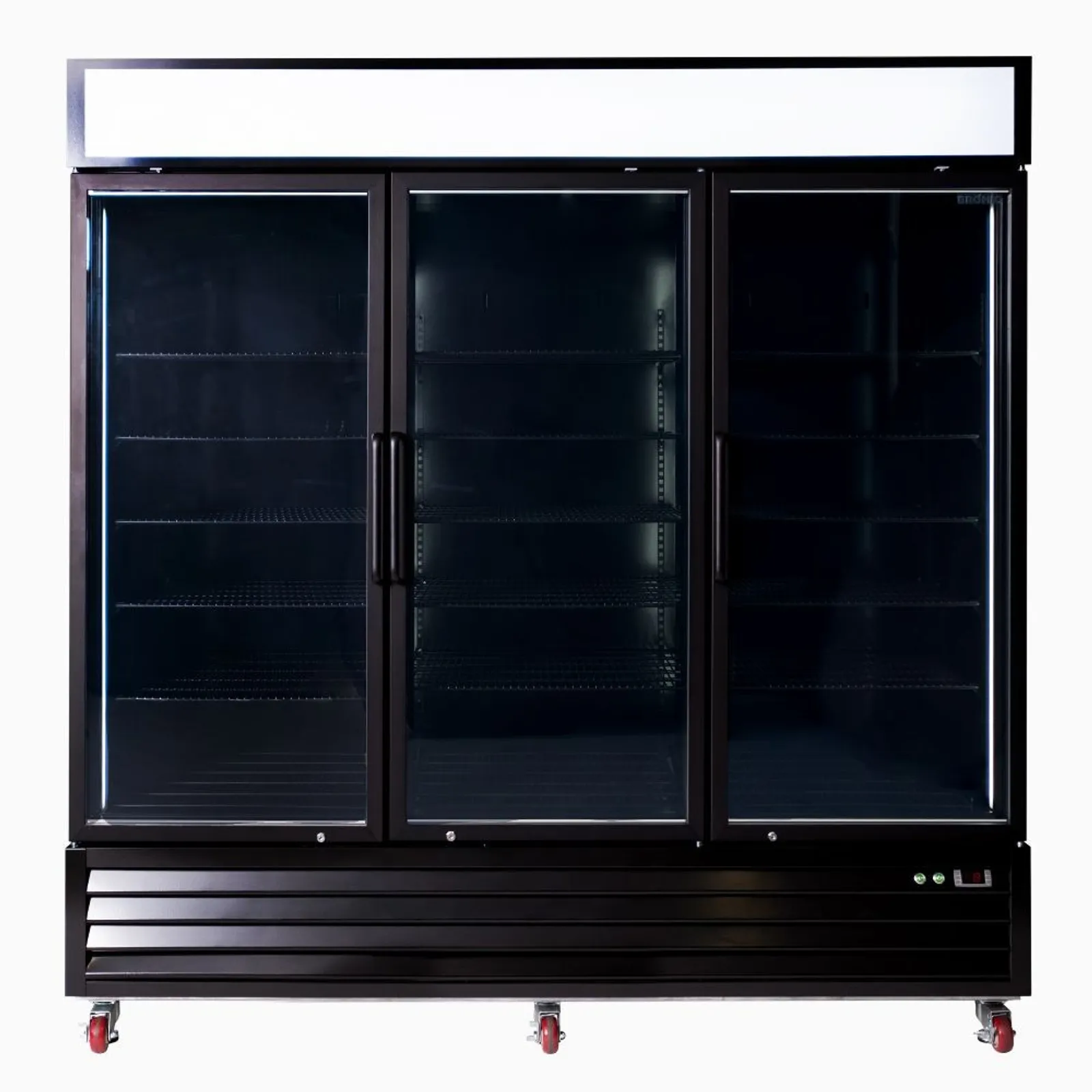 Bromic UC1980GDL-NR - Upright Display Fridge 1980L - 3 Door - Flat Glass - Lightbox