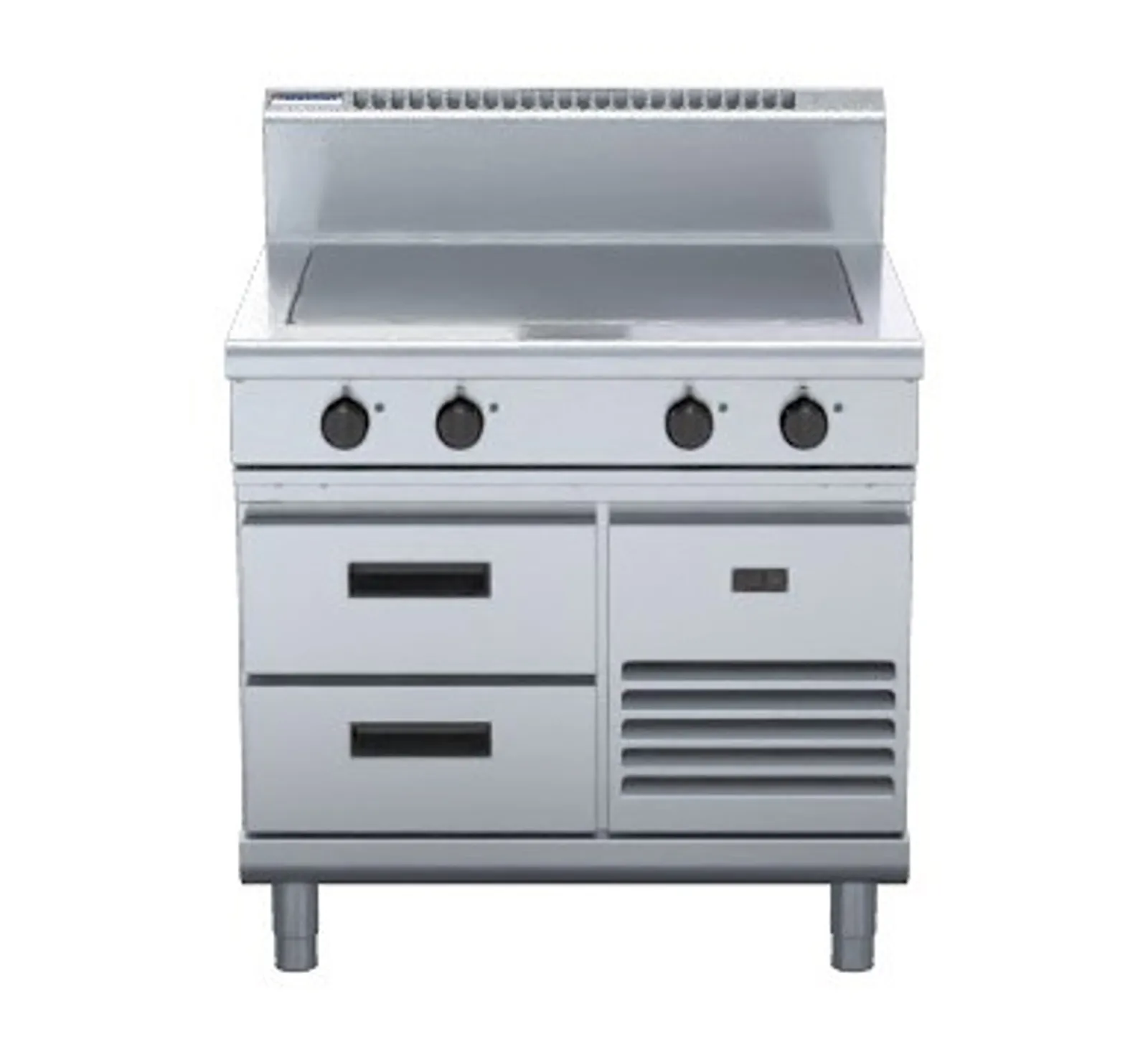 Waldorf 800 Series RN8104E-RB - 900mm Electric Solid Top - Refrigerated Base