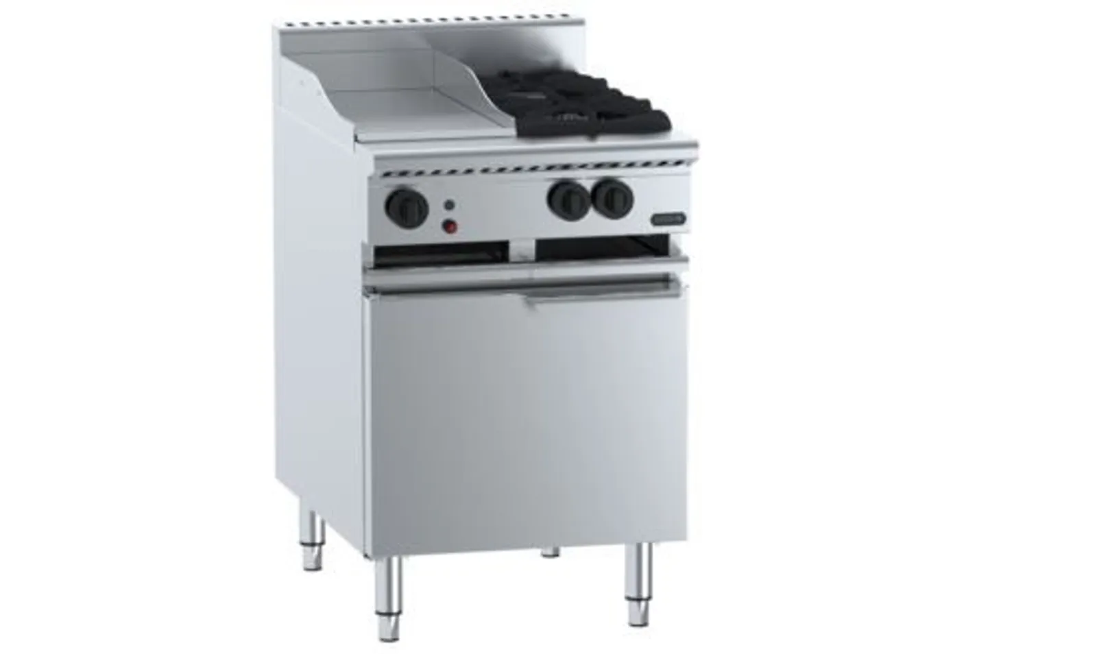 VERRO VOV-SB2-GRP3 Oven with 300mm Grill Plate & Two Open Burners