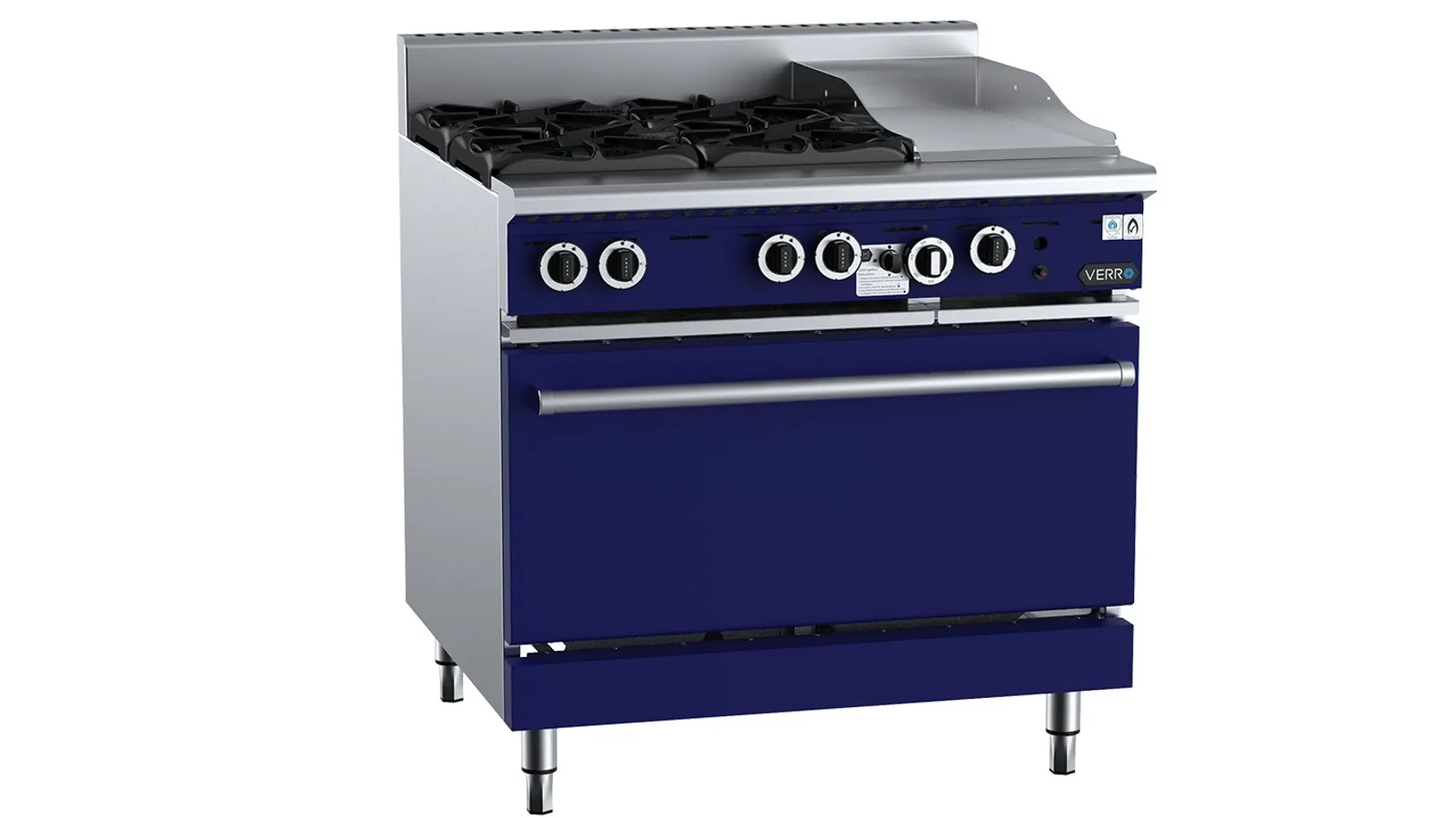 VERRO VOV-SB4-GRP3 Oven with 300mm Grill Plate & Four Open Burners