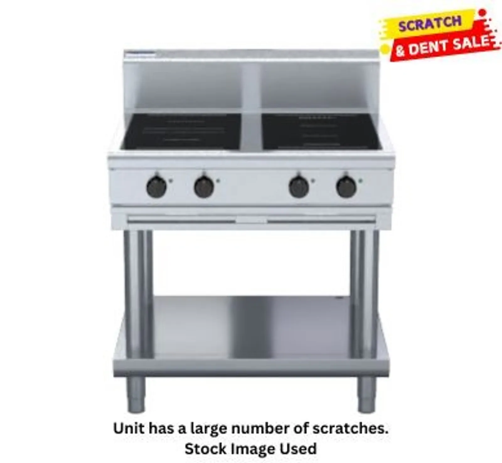 Waldorf 800 IN8400R5F-LS - 900mm Electric Induction Cooktop - Leg Stand - Clearance