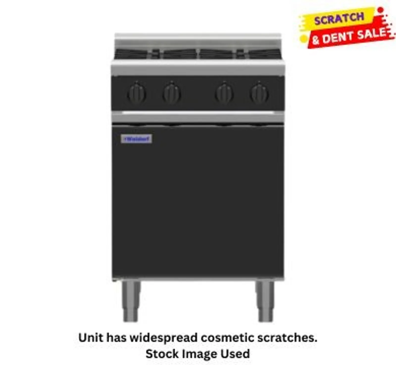 Waldorf Bold RNLB8400G-CD - 600mm Gas Cooktop Low Back Version - Cabinet Base - Clearance