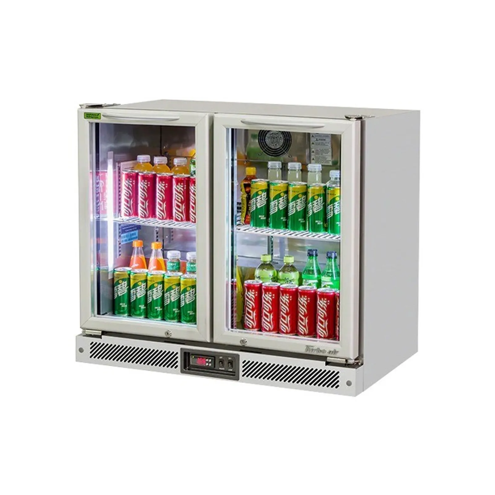 Turbo Air TB9-8H-SWSSS-N - 2 Glass Door Back Bar Fridge - Clearance