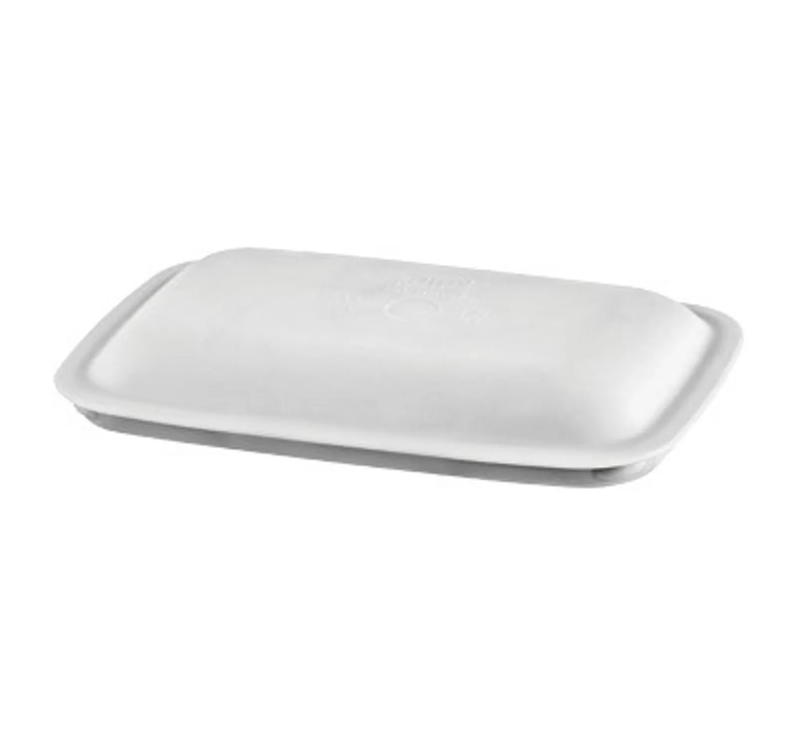 Poliware 1610017 Reusable Polycarbonate Dishware - Cover for 170mm Rectangular Bowl - Grey