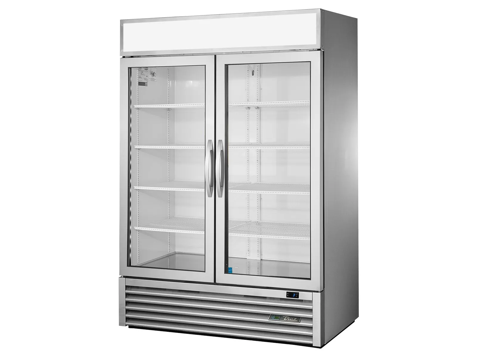 True Refrigeration GDM-49-HC~FGD01 - Upright Retail Merchandiser Refrigerator, 2 Full Glass Swing Doors