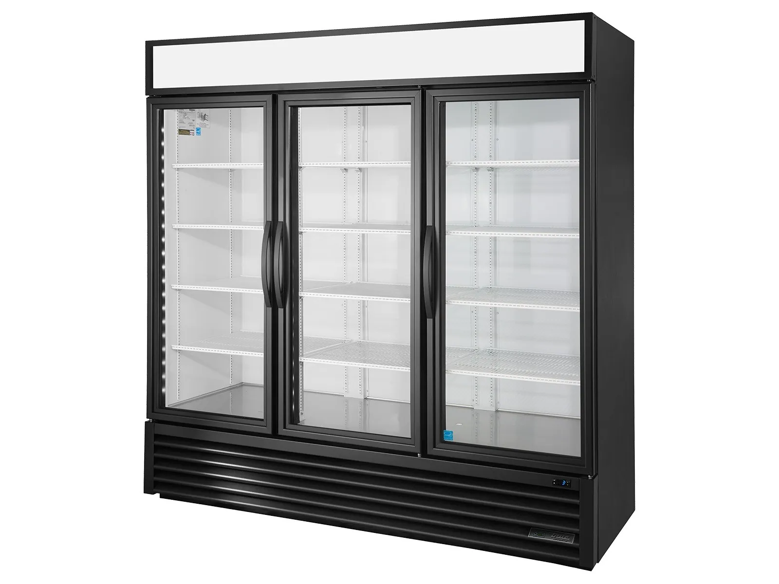 True Refrigeration GDM-72-HC~TSL01 - Upright Retail Merchandiser Refrigerator, 3 Full Glass Swing Doors