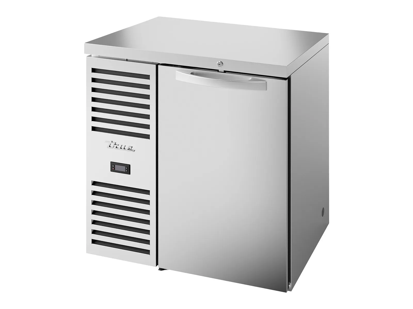 True Refrigeration TBR32-RISZ1-L-S-S-2 - Bar Refrigerator, Stainless Steel Ext, 1 Solid Swing Door