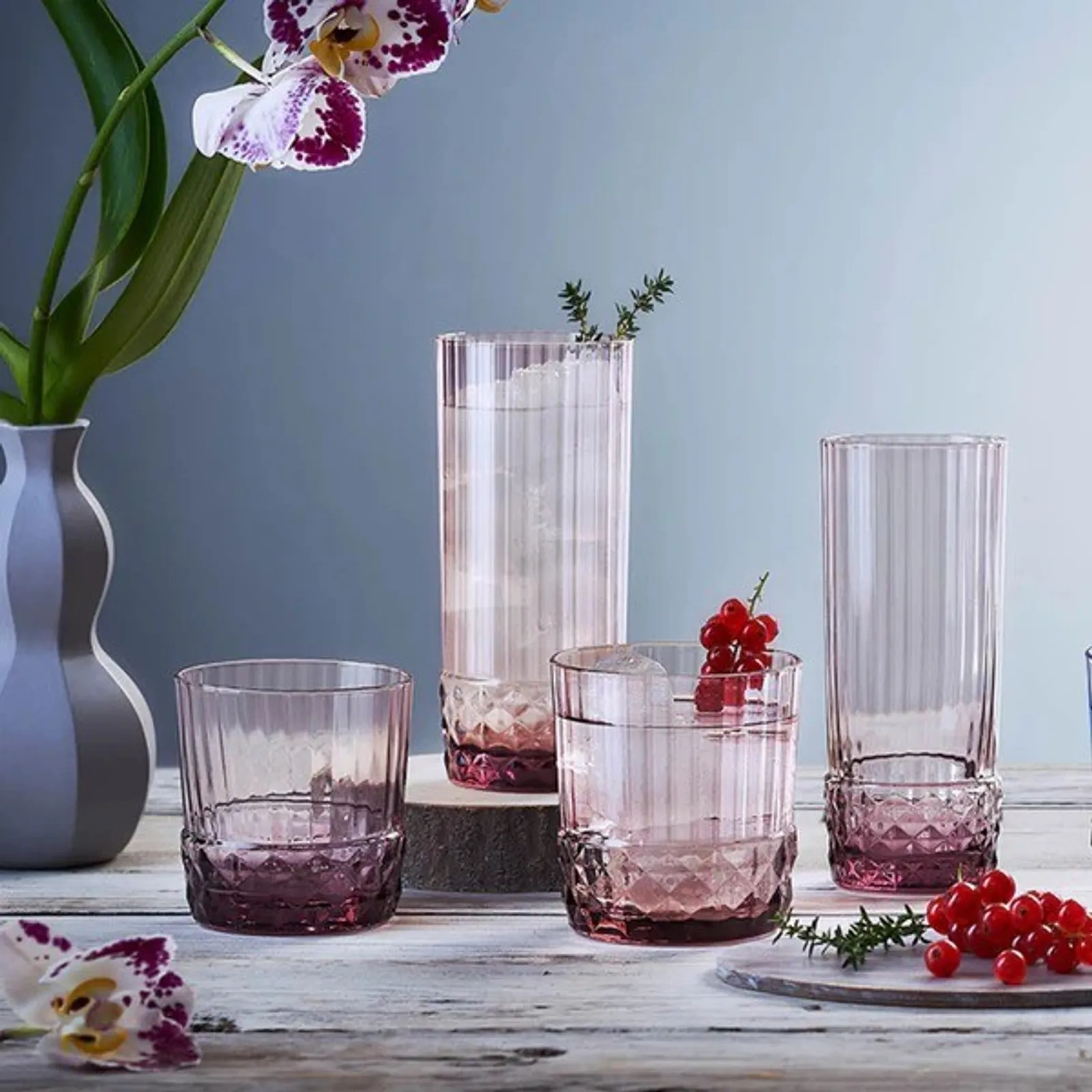 Bormioli Rocco - America '20s  Lilac Rose Highball 490ml