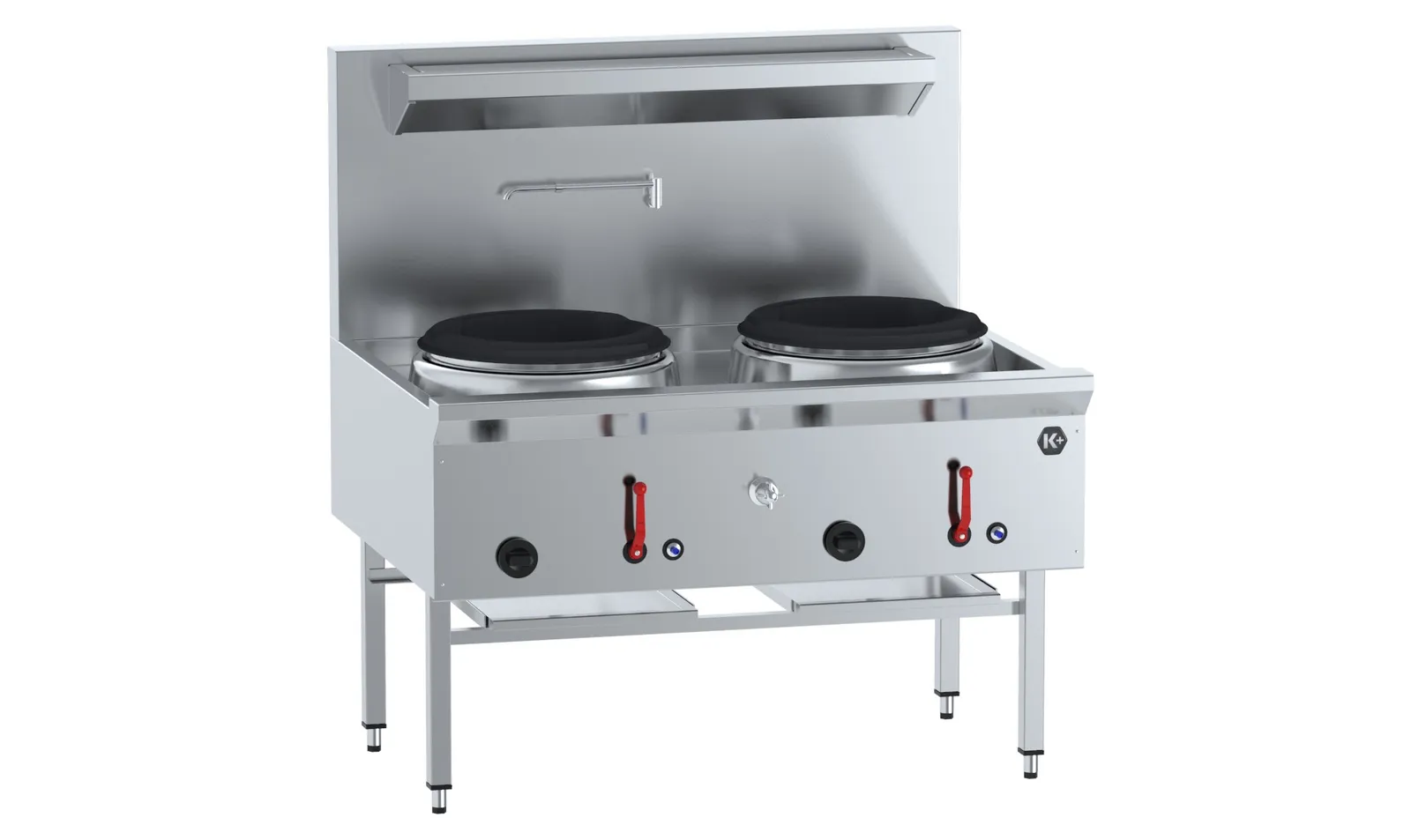 K+ UFWWK-2 - Two Hole Waterless Wok Table