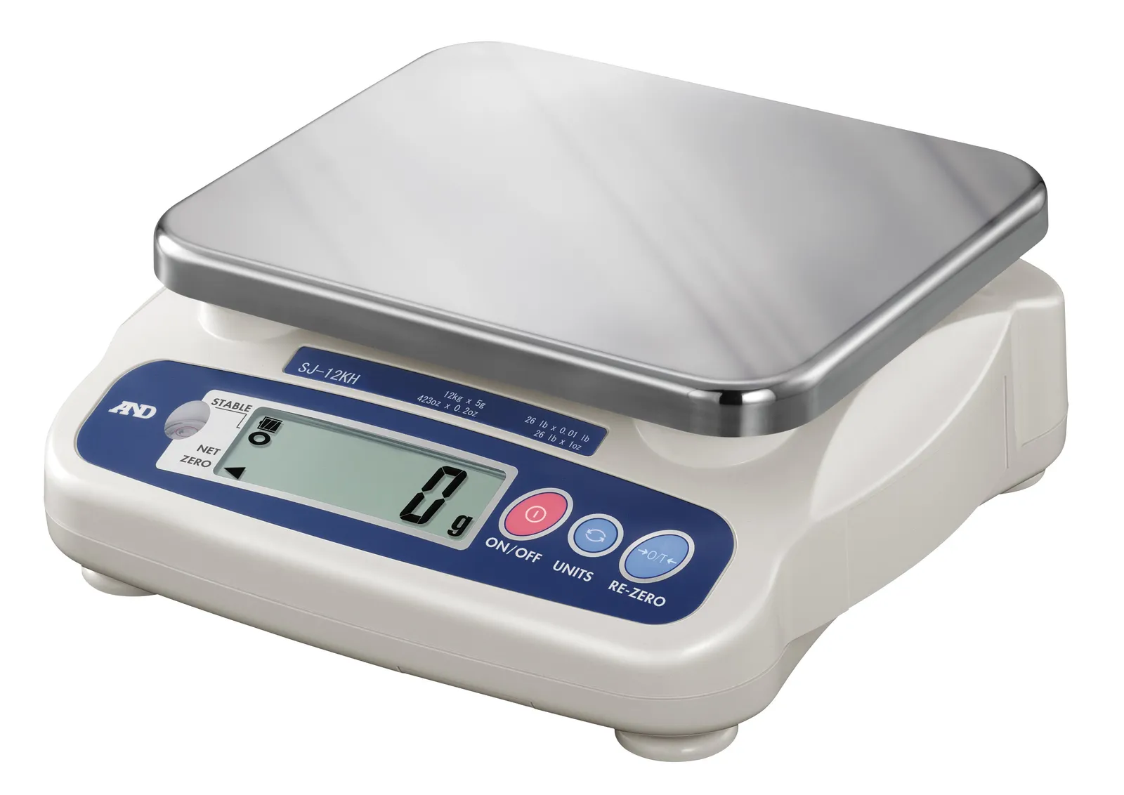 A&D SJ-12KHS Compact Kitchen Scale