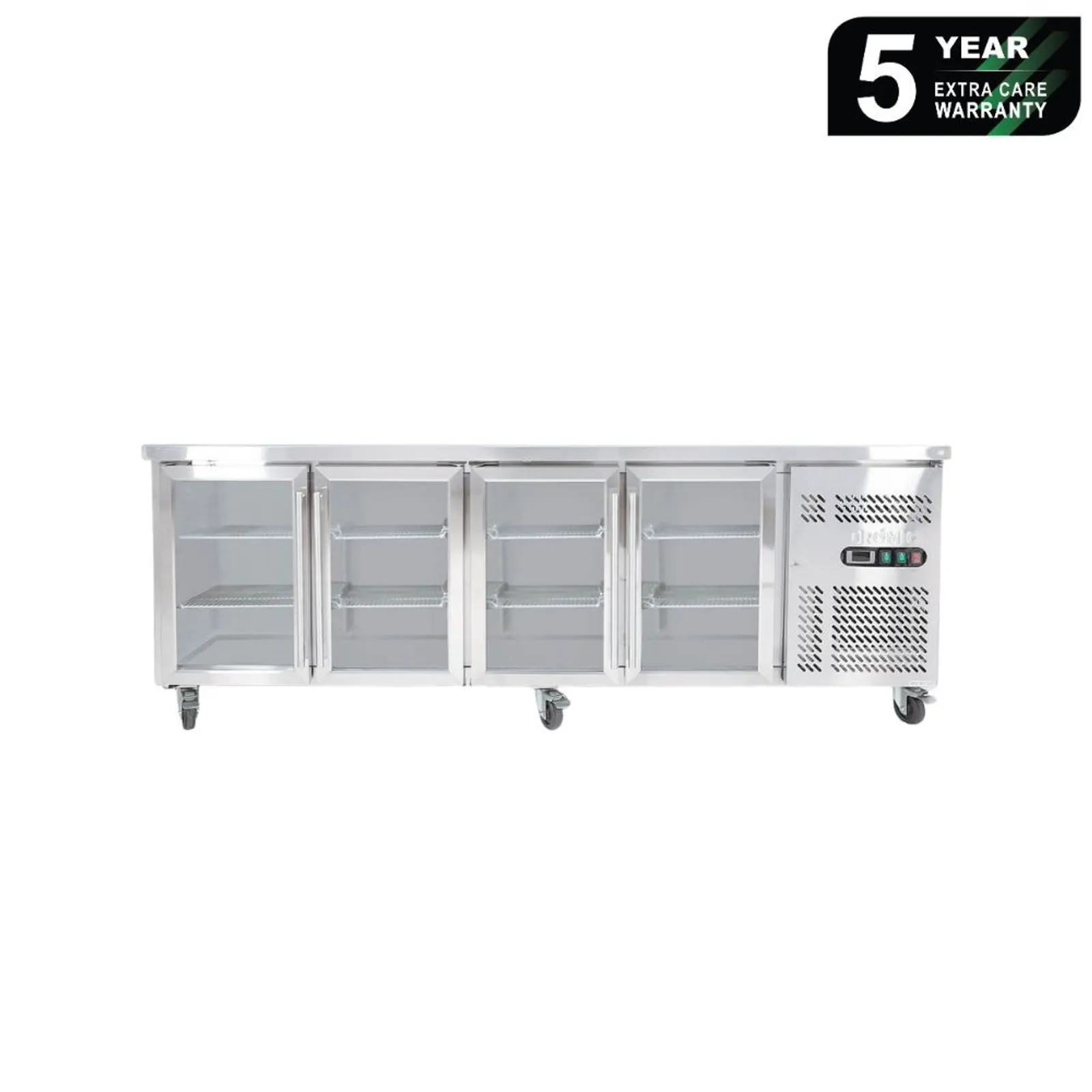 Bromic UBC2230GD - Under Bench Display Fridge - 553L - 4 Doors - Glass