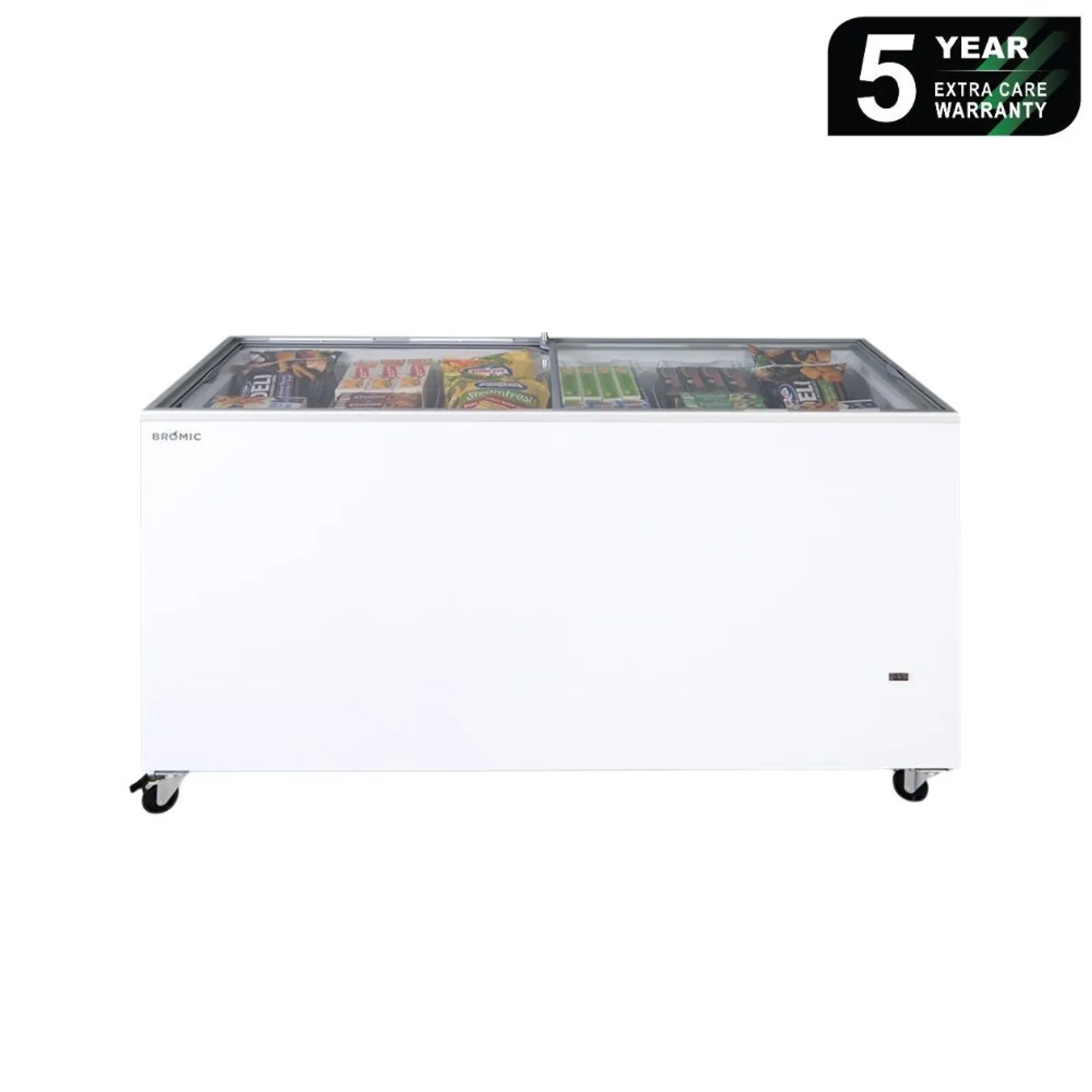Bromic CF0500FTFG-NR - Display Chest Freezer - 491L - Flat Glass Top