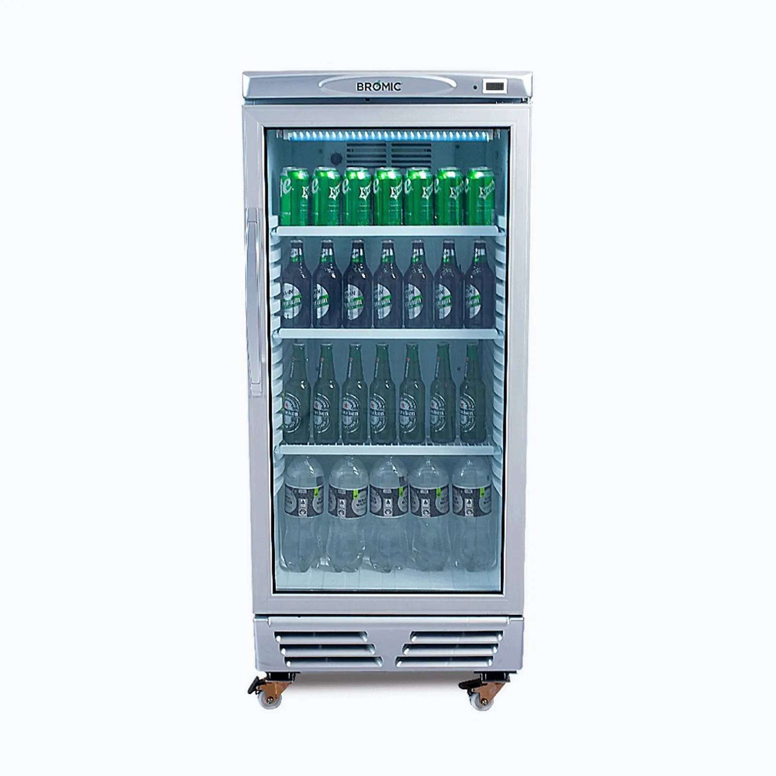 Bromic GM0220 - Upright Display Fridge - 215L - 1 Door - Flat Glass