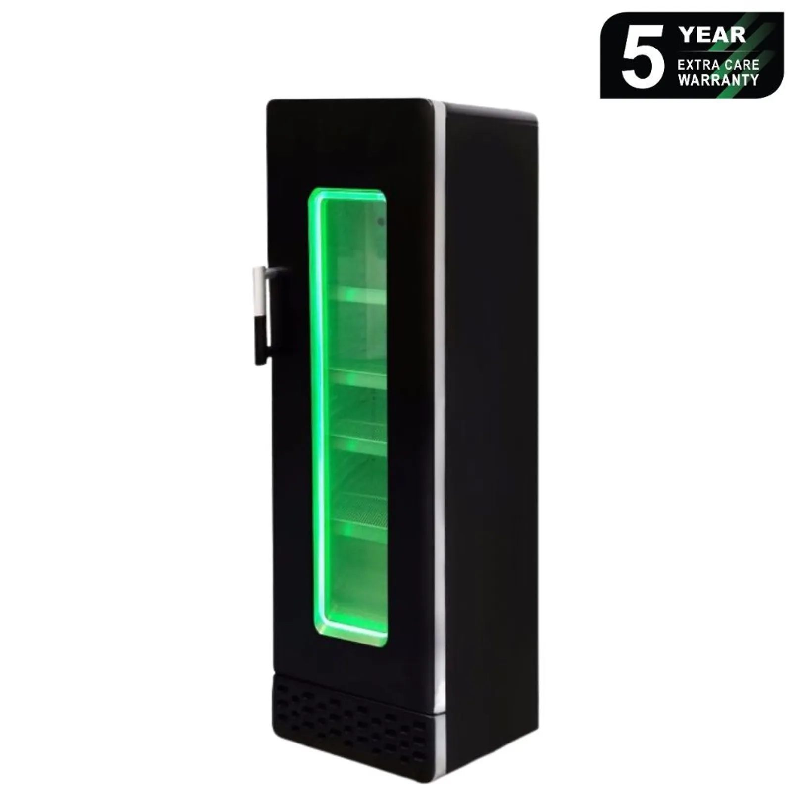 Bromic GM0300 - RETRO Upright Display Fridge - 290L - 1 Door - Flat Glass