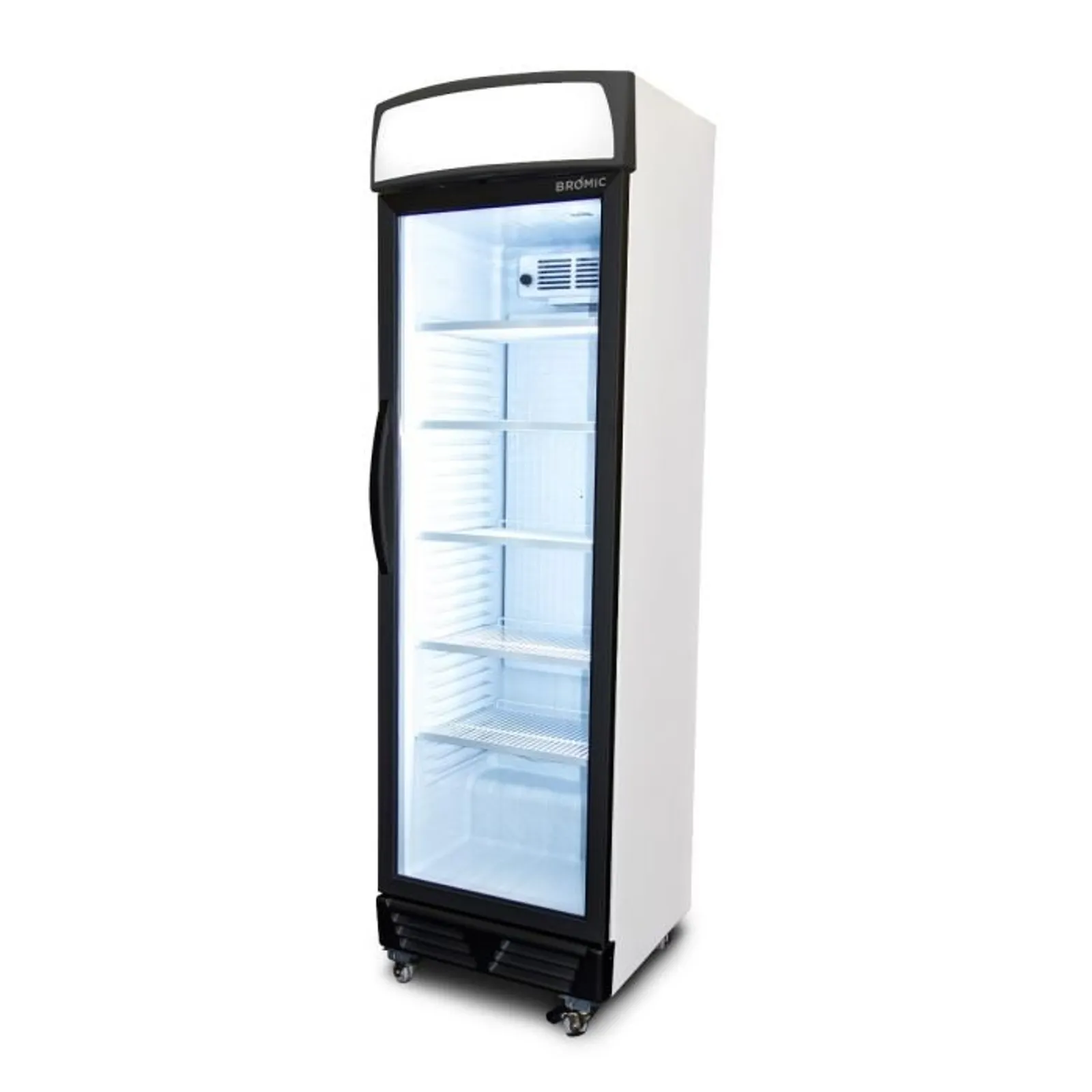 Bromic GM0374LB - Upright Display Fridge - 372L - 1 Door - Flat Glass