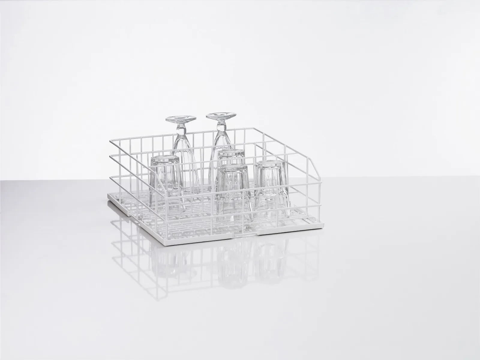 Winterhalter 85000471 400x400 Square Glass Washing Basket 3 Row Wire Rack