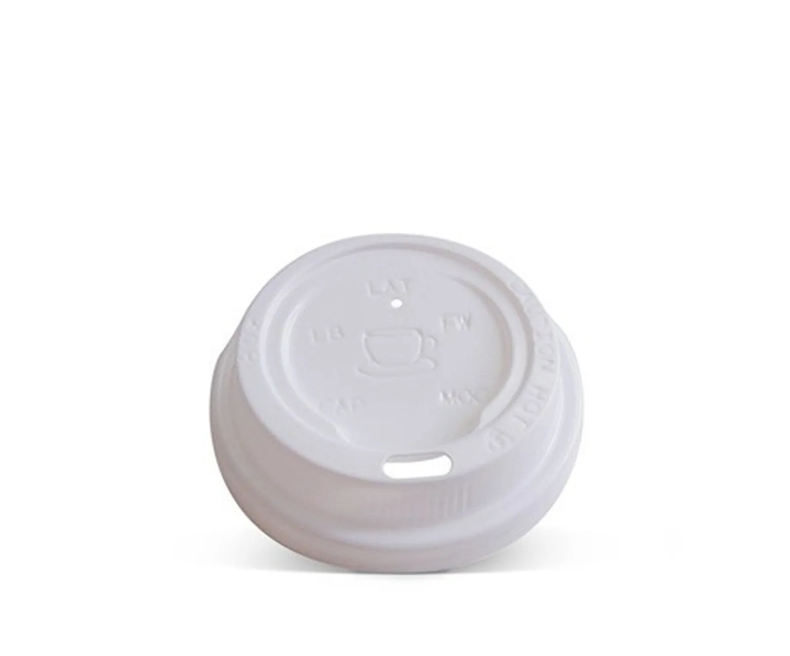 Pac Trading HL4W 4oz Plastic Hot & Cold Lid / White 62mm CARTON