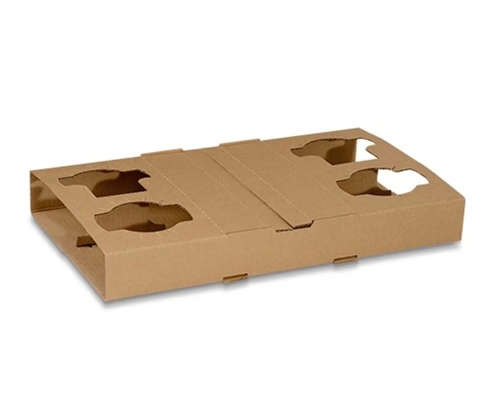 Pac Trading CH4 Corrugated 4 Cell Cup Holder 175 x 290 x 38mm CARTON