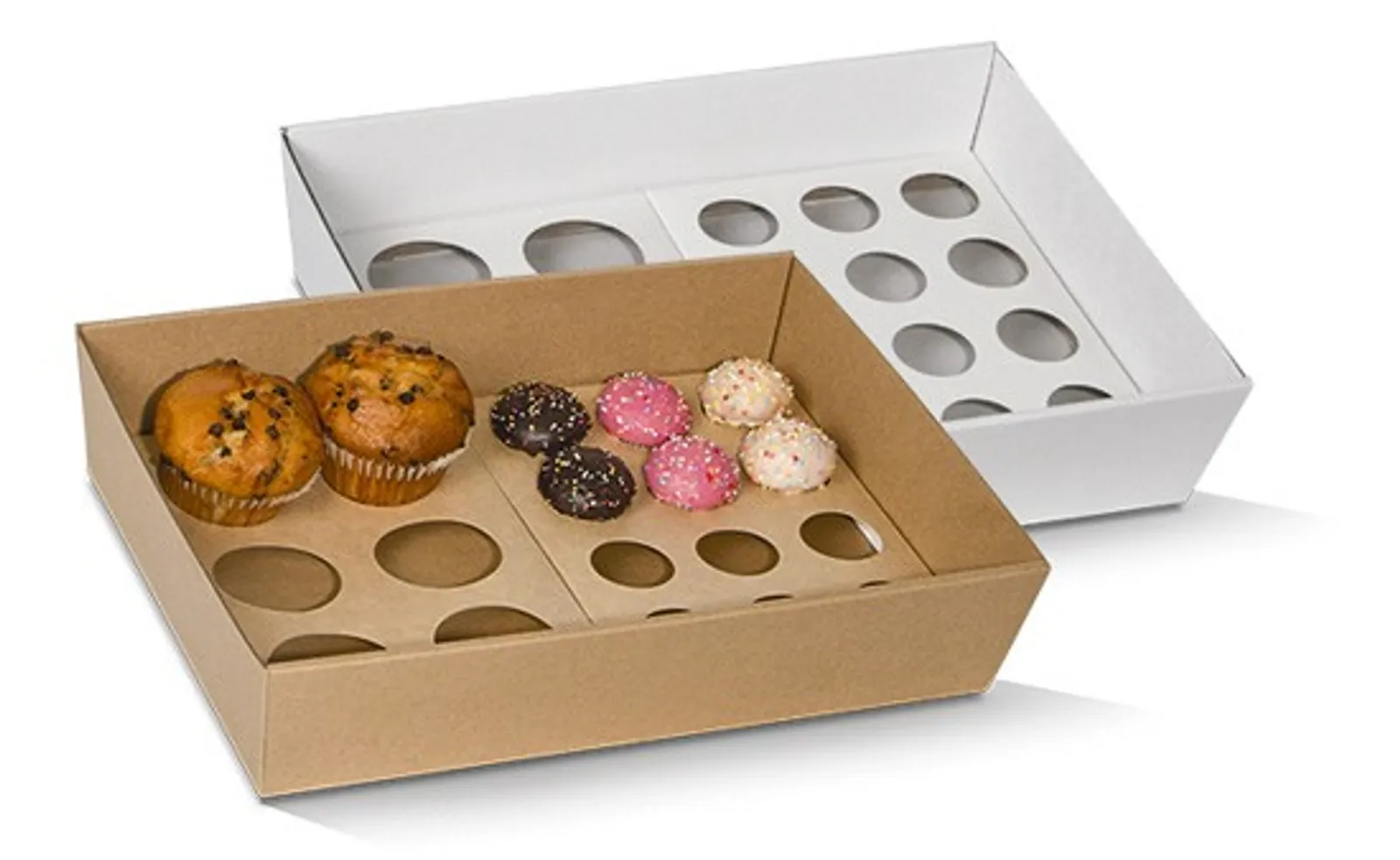 Pac Trading CIML6 Cupcake Insert to Fit M/L Tray - 6 Holes 242 x 178 x 20mm CARTON