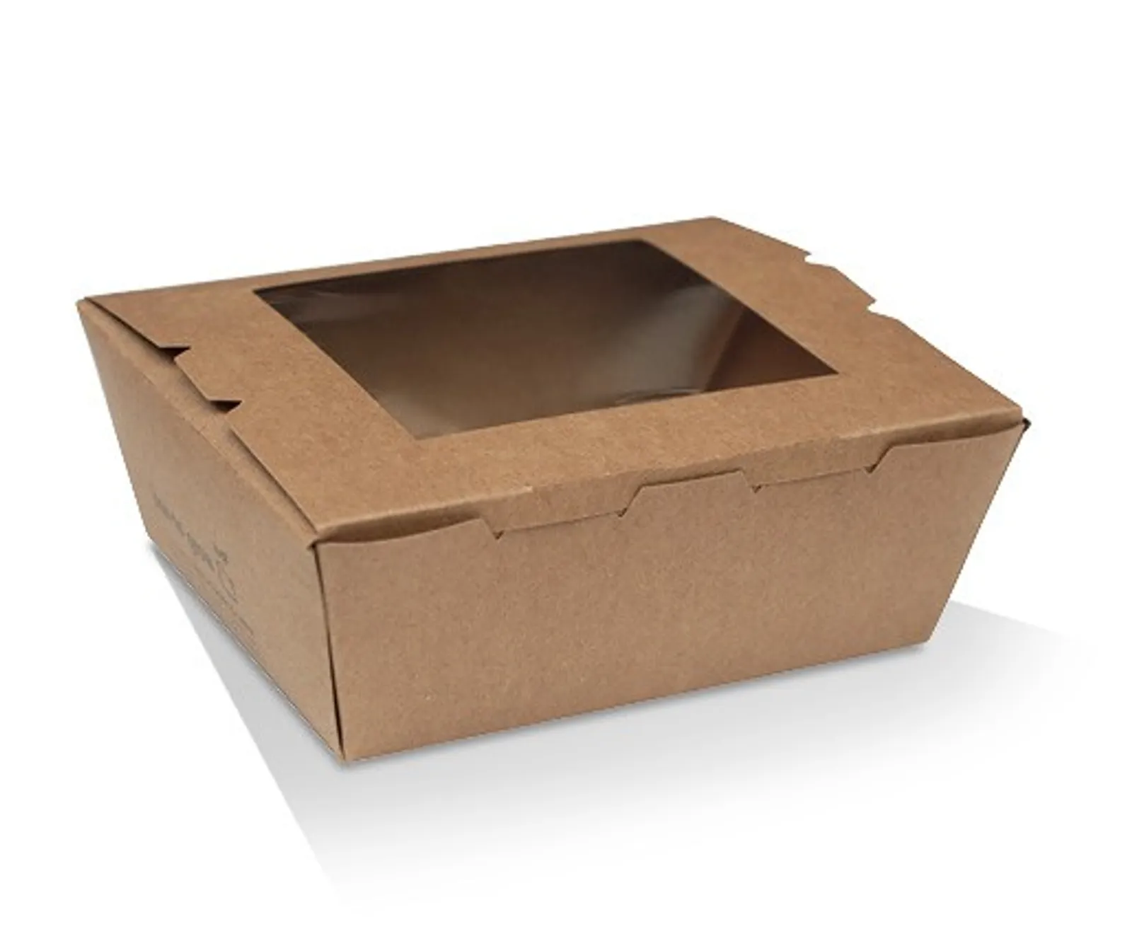 Pac Trading LBW3 Lunch Box with PLA Window - Small (650ml) 110 x 90 x 64mm CARTON