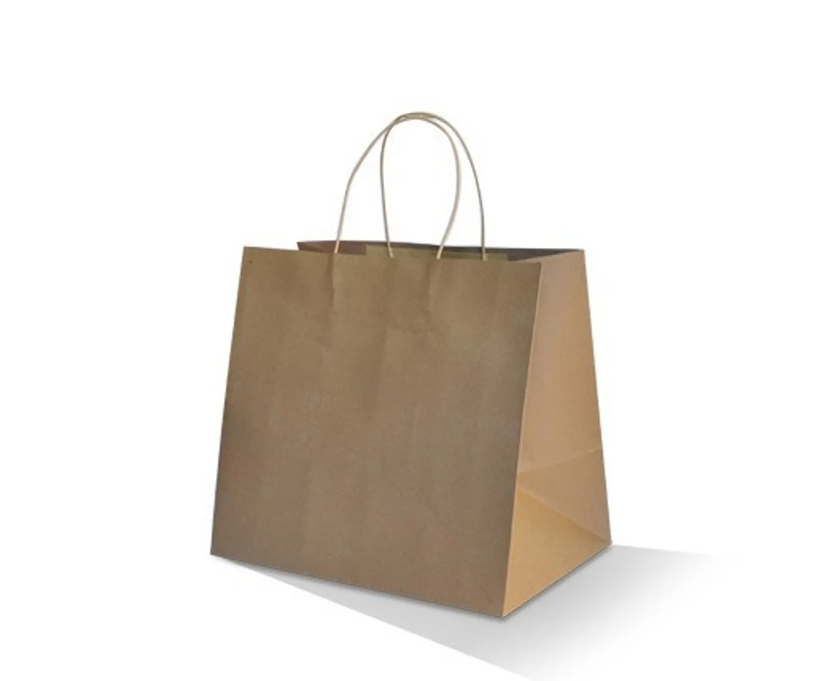 Pac Trading BCB-T-T Brown Kraft Bag / TAKEAWAY 320 x 350 x 230mm CARTON
