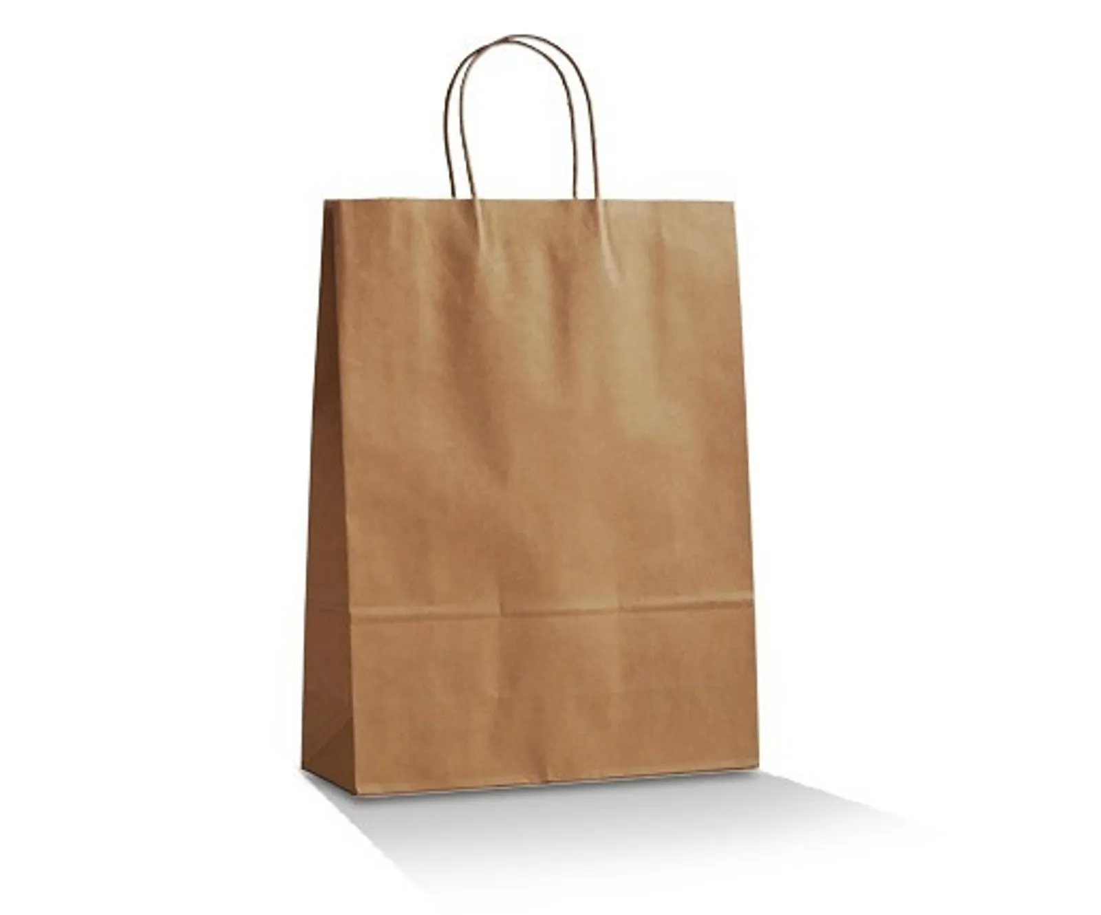 Pac Trading BCB-T-M Brown Kraft Bag - Medium 350 x 260 x 100mm CARTON