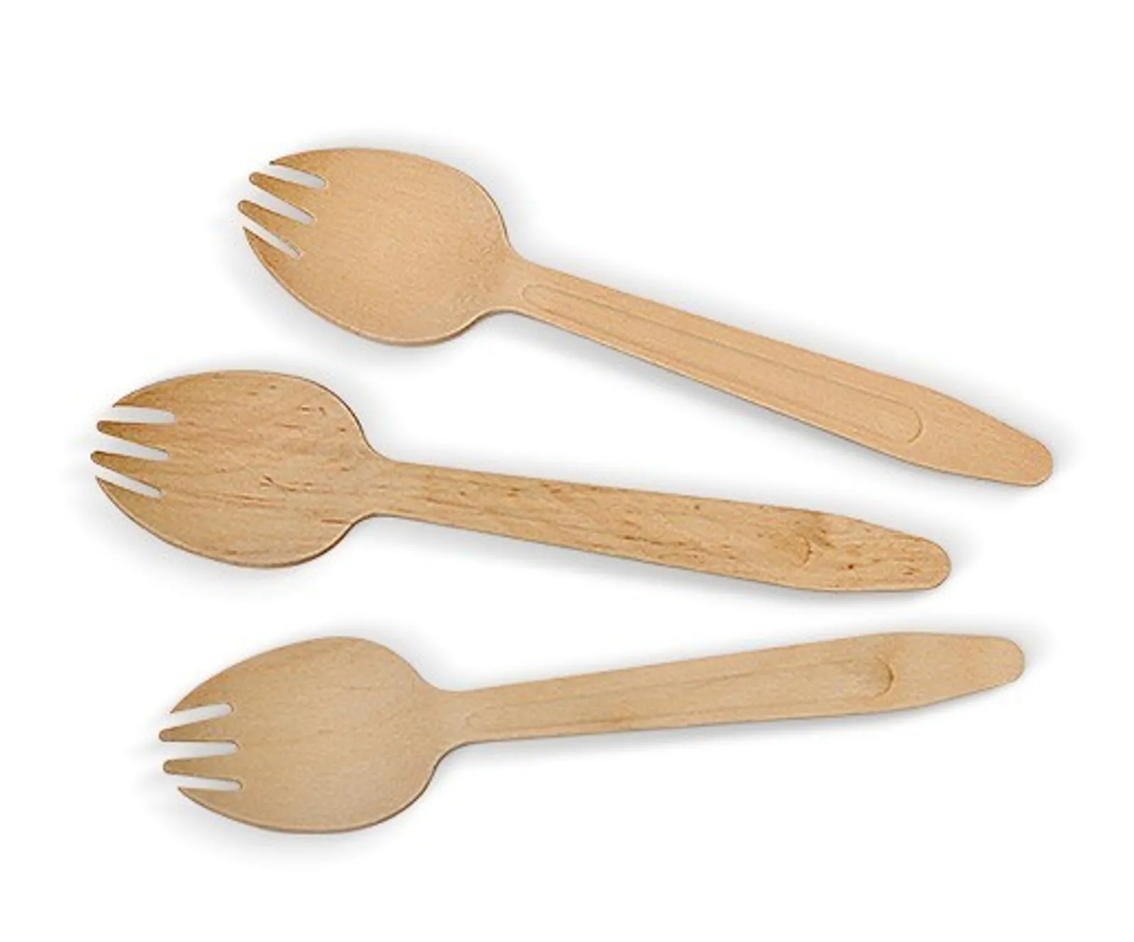 Pac Trading WSK165 Wooden Spork 165 x 34 x 1.8mm CARTON