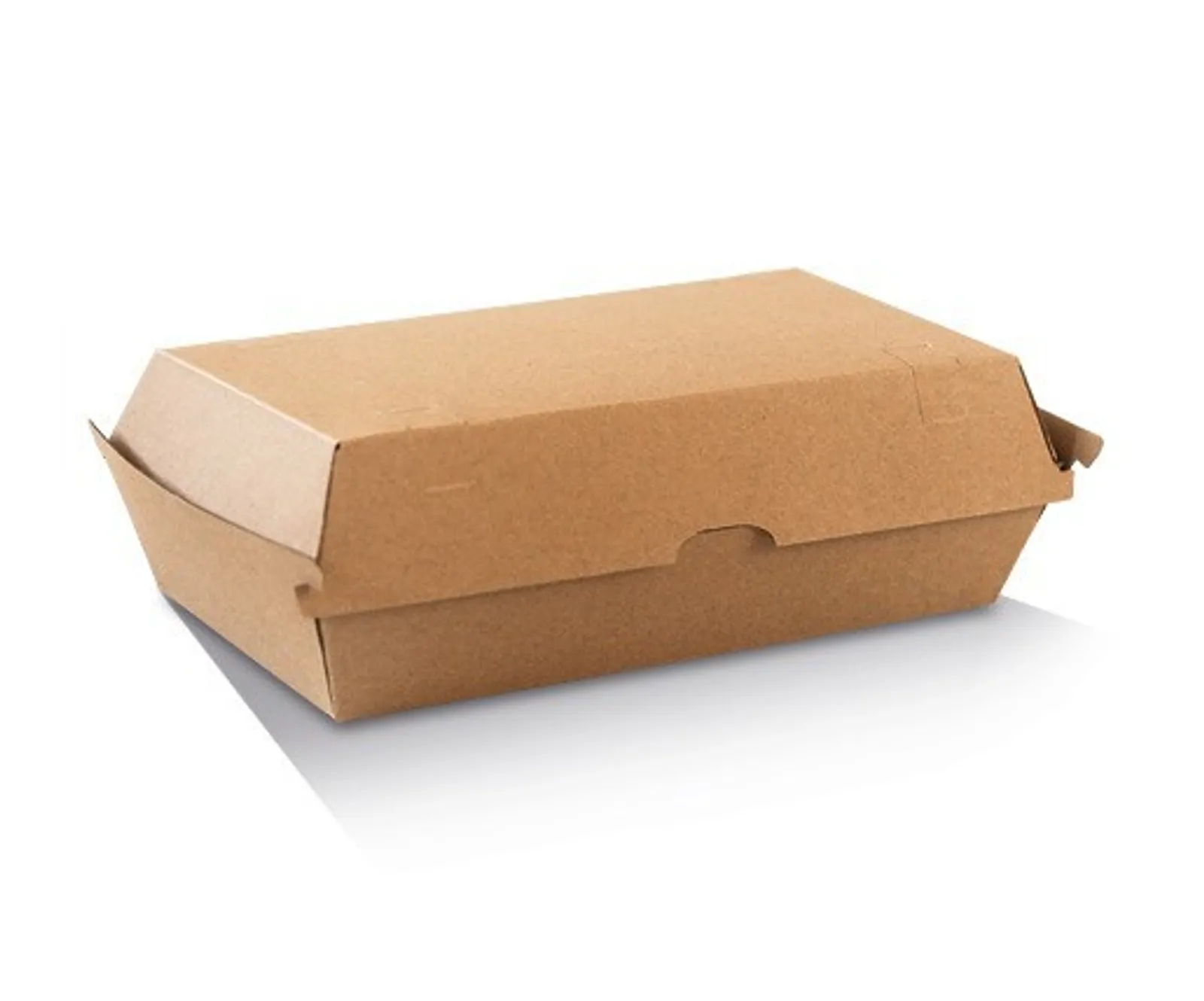 Pac Trading PCB8 Snack Box  - Large /Brown Corrugated Kraft /Plain 205 x 106 x 76mm CARTON