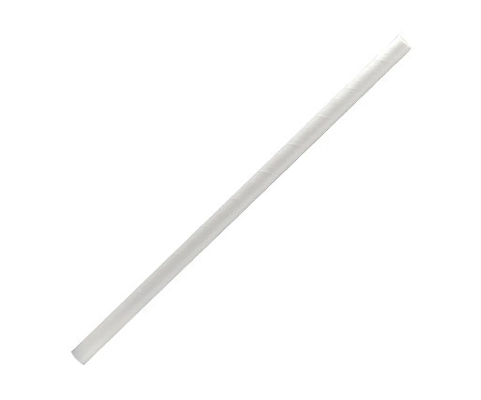 Pac Trading PSR White Paper Straw Regular -Plain White 6 x 197mm CARTON