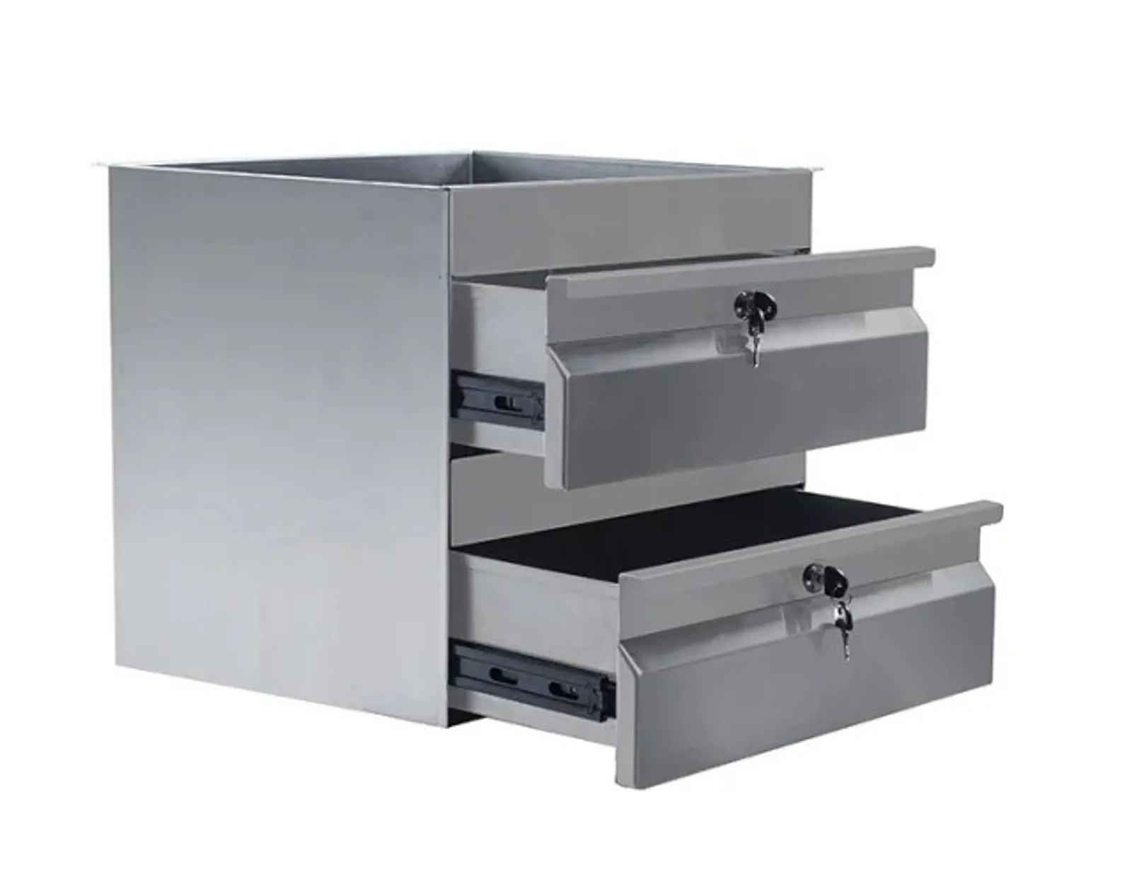 Simply Stainless SS19.0200 Double Drawer - 410mm - Stainless Steel