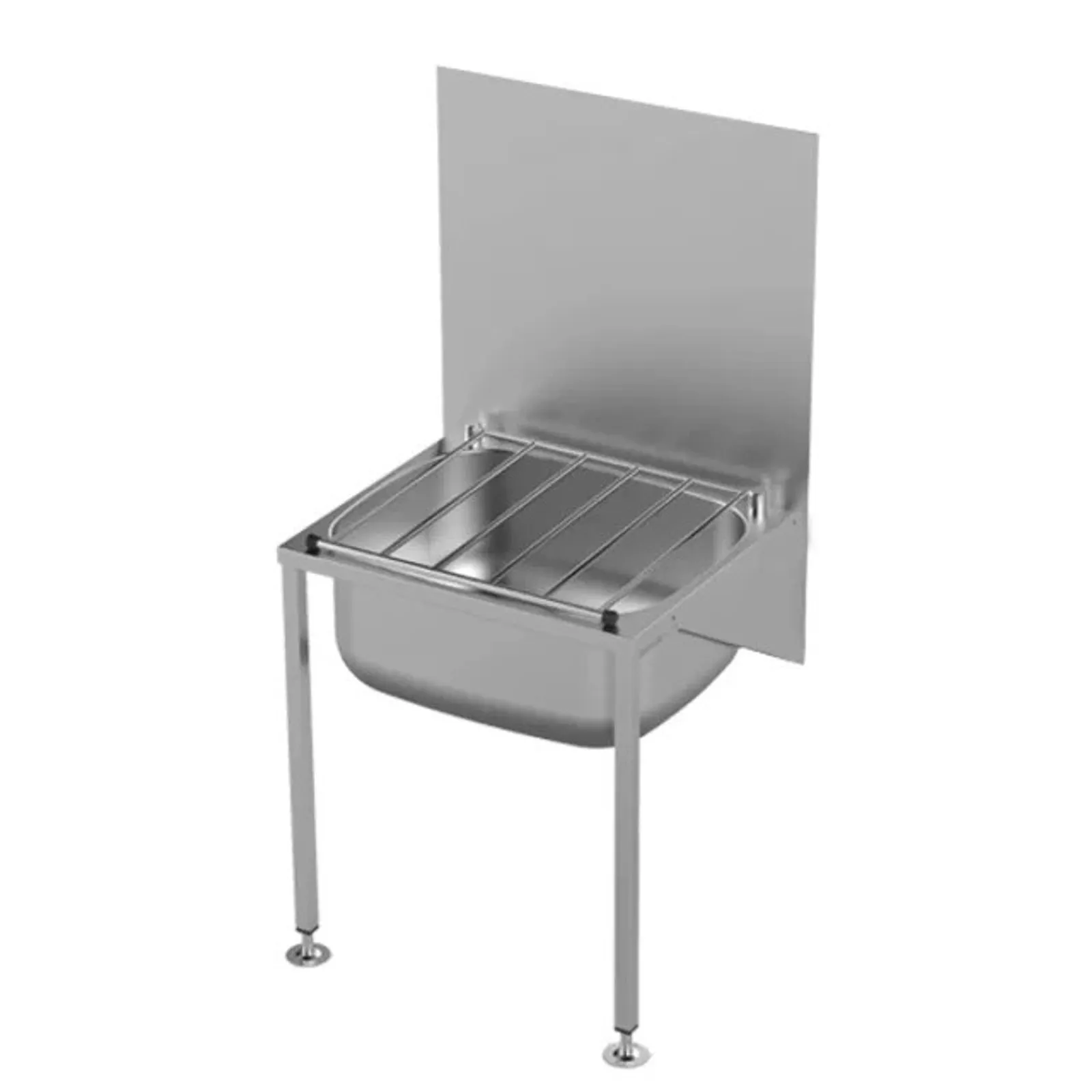 Stoddart Plumbing CS.01.450 Cleaners Sink w/Bracket and Splashback w/Legs