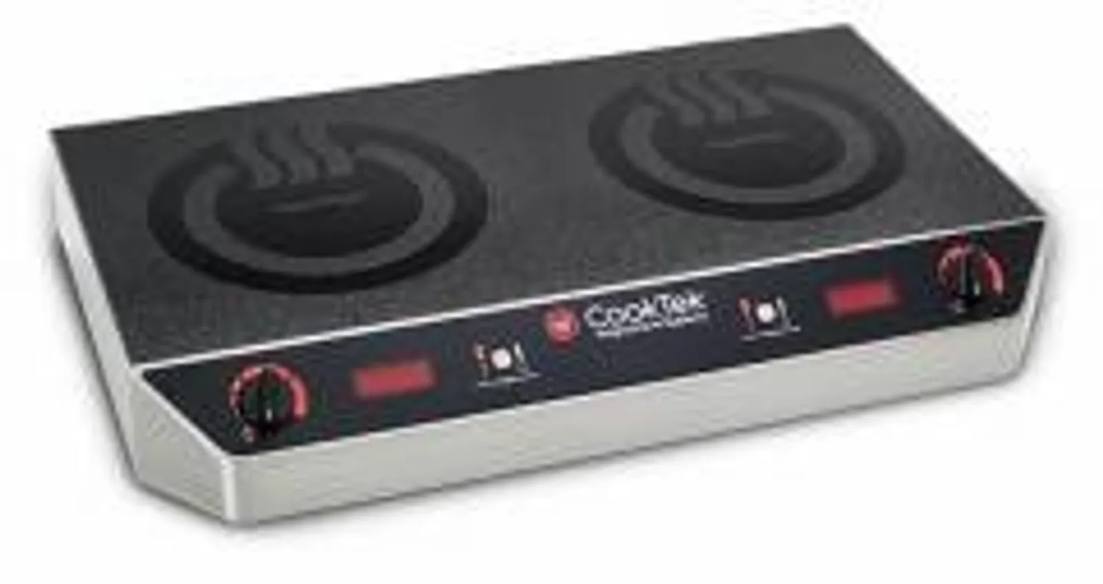 CookTek MC3502S - Double Hob Benchtop Induction Cooktop with Dials - 30Amp