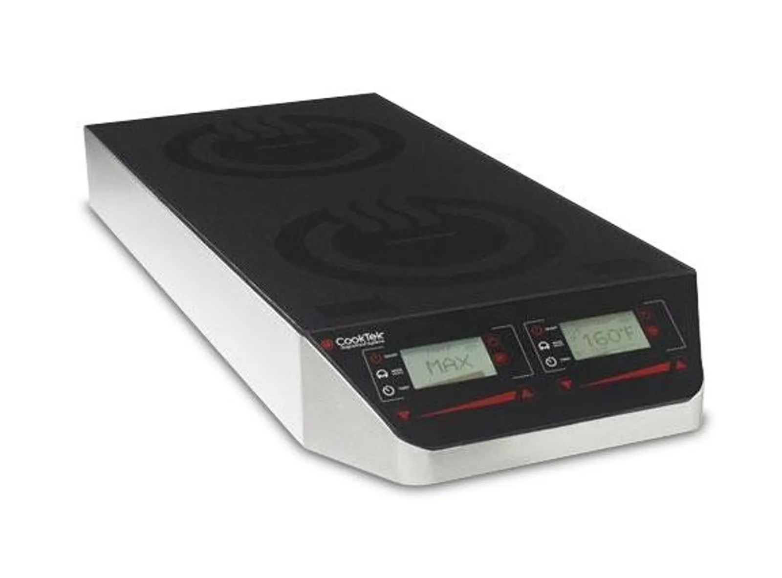 CookTek MC3502FG - Double Hob Benchtop Induction Cooktop with Digital Control - 30Amp