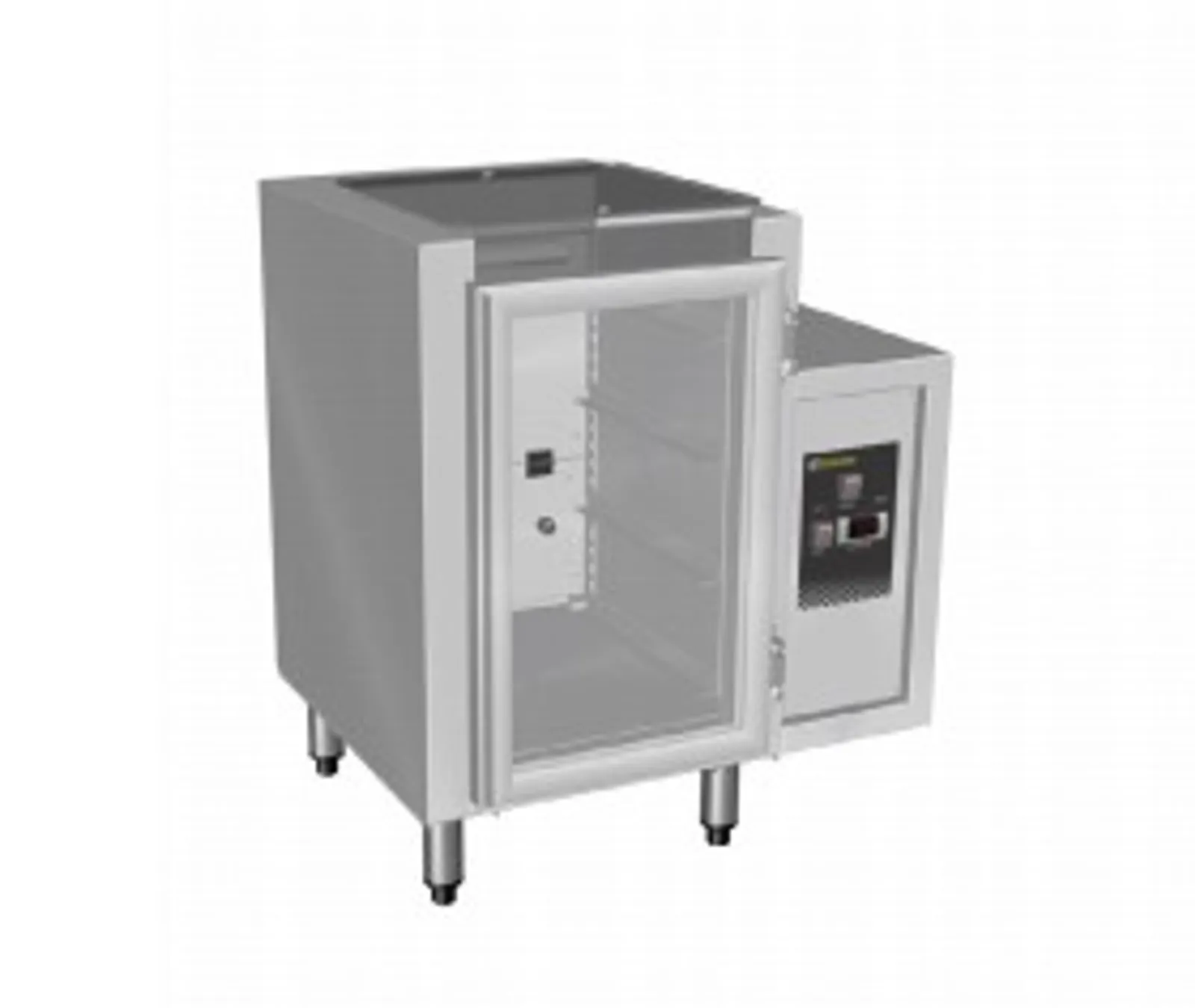 Culinaire CR.GC1.L.RC.R  Single Door Glass Chiller - Lift Off Lid - Right Hand Control Box - Right  Hinged Door