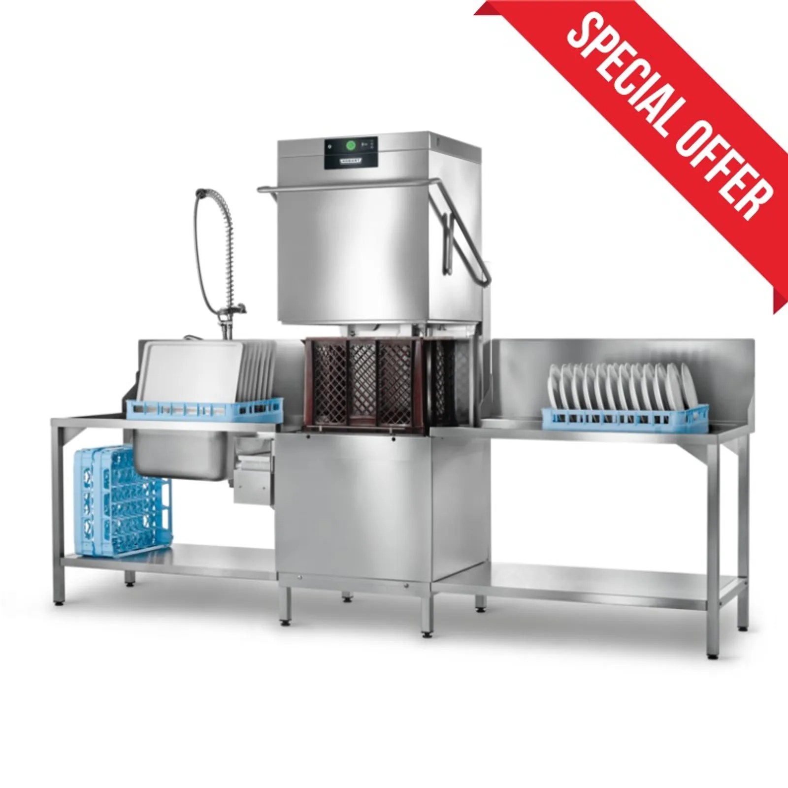 Hobart PREMAX AUPL Wide Body Hood-Type Dishwasher with ASR