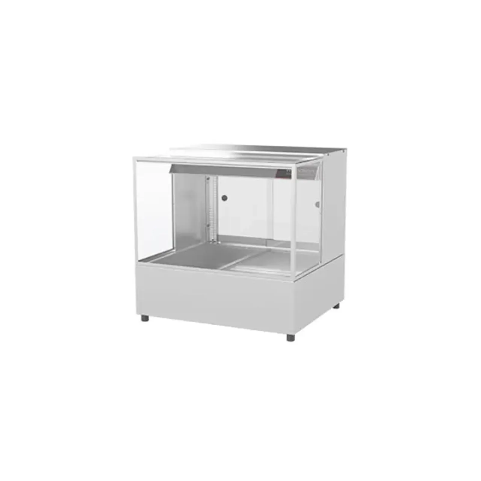 Woodson W.HFSQ22 Hot Food Bar - Square Glass 705mm - 2 Module