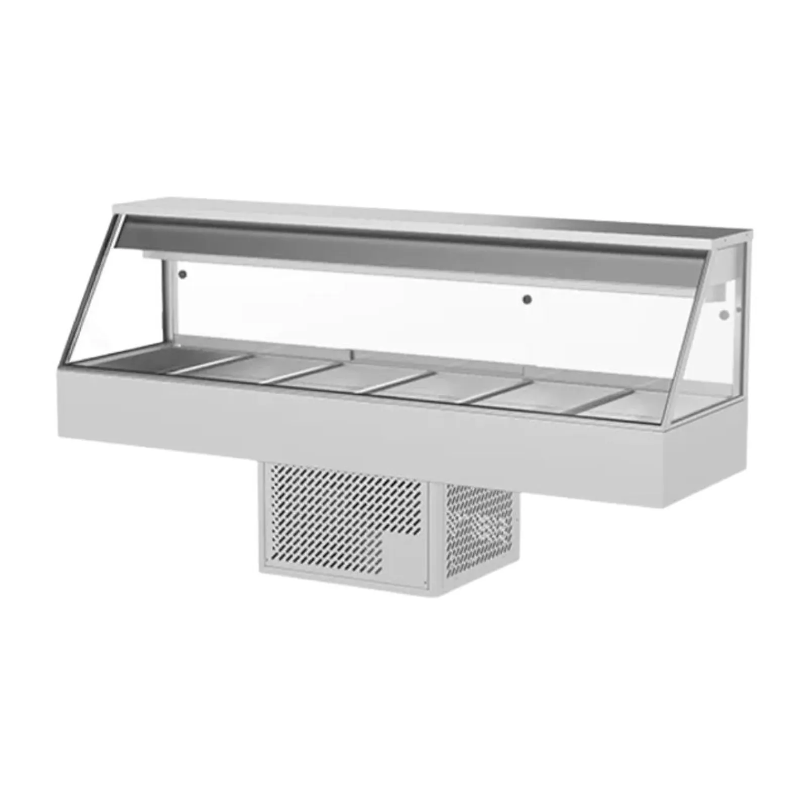 Woodson W.CFS26 Cold Food Bar - Straight Glass 2005mm - 6 Module