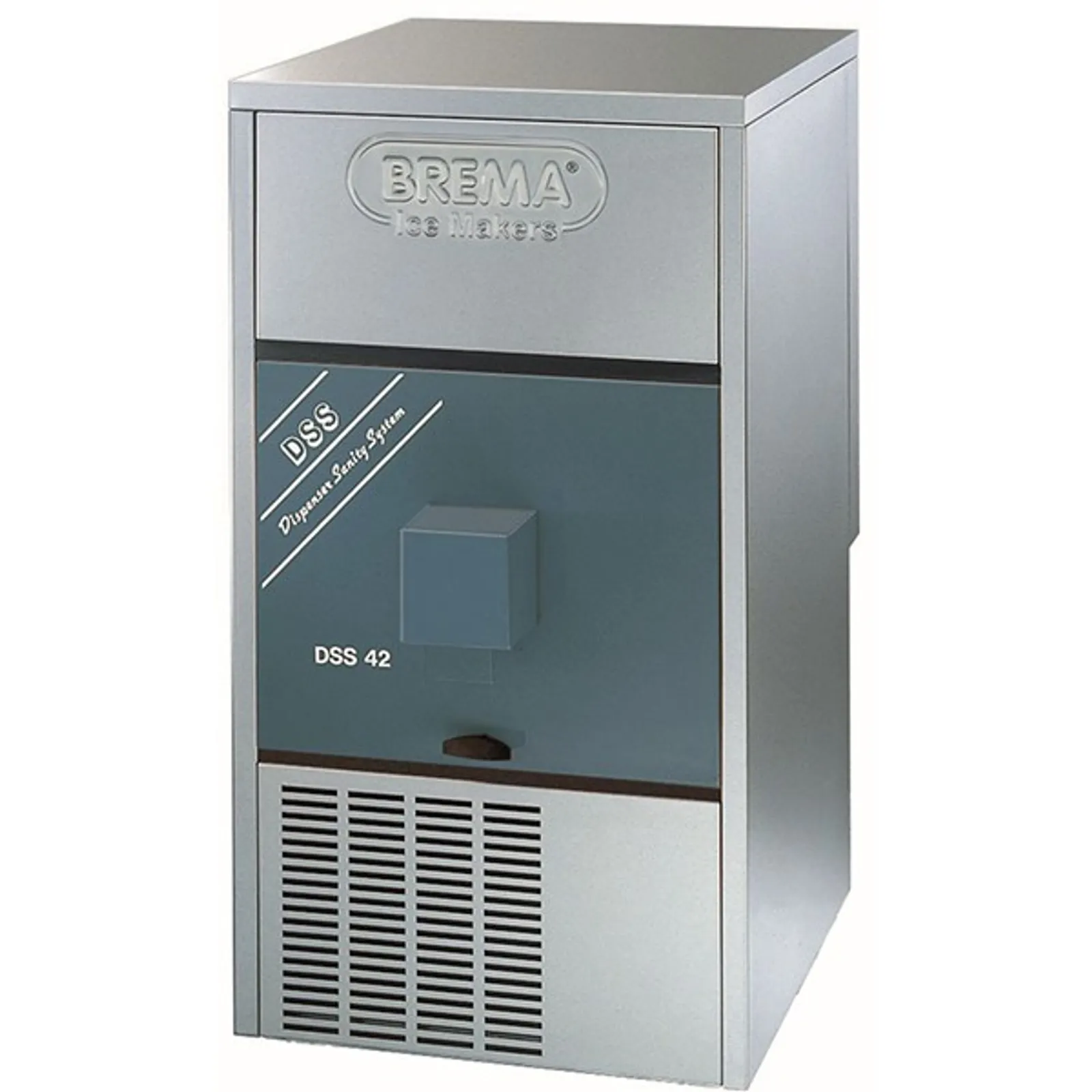 Brema DSS42A Ice Maker Push-Button Dispenser and Bin - 44Kg/24hrs - 13G Ice Cubes