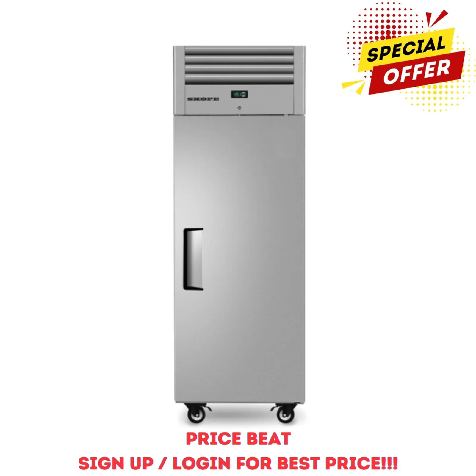 SKOPE ReFlex RF7.UPF.1.SD - 1 Solid Door Upright Freezer