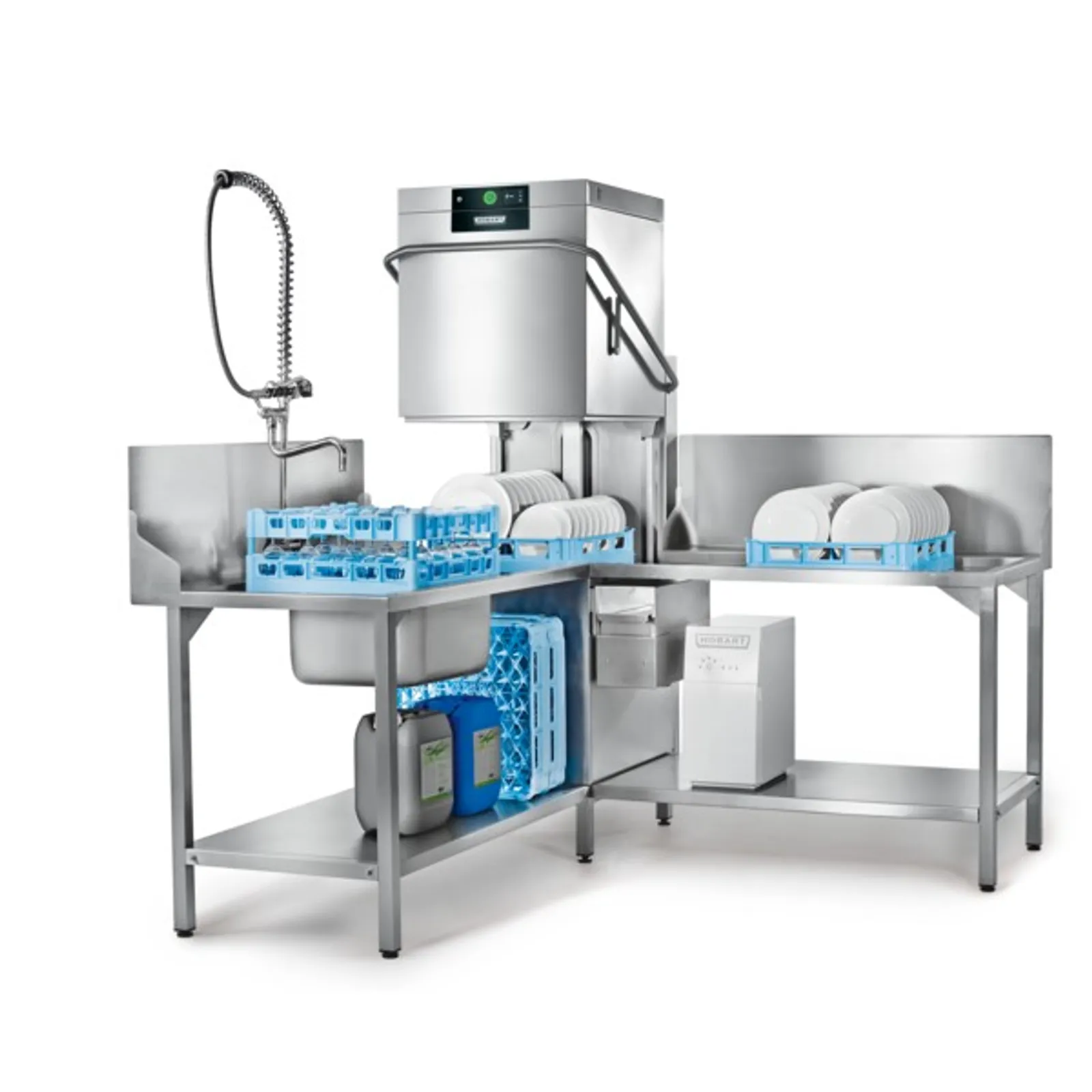 Hobart PREMAX AUP-V Hood-Type Dishwasher with Vapostop