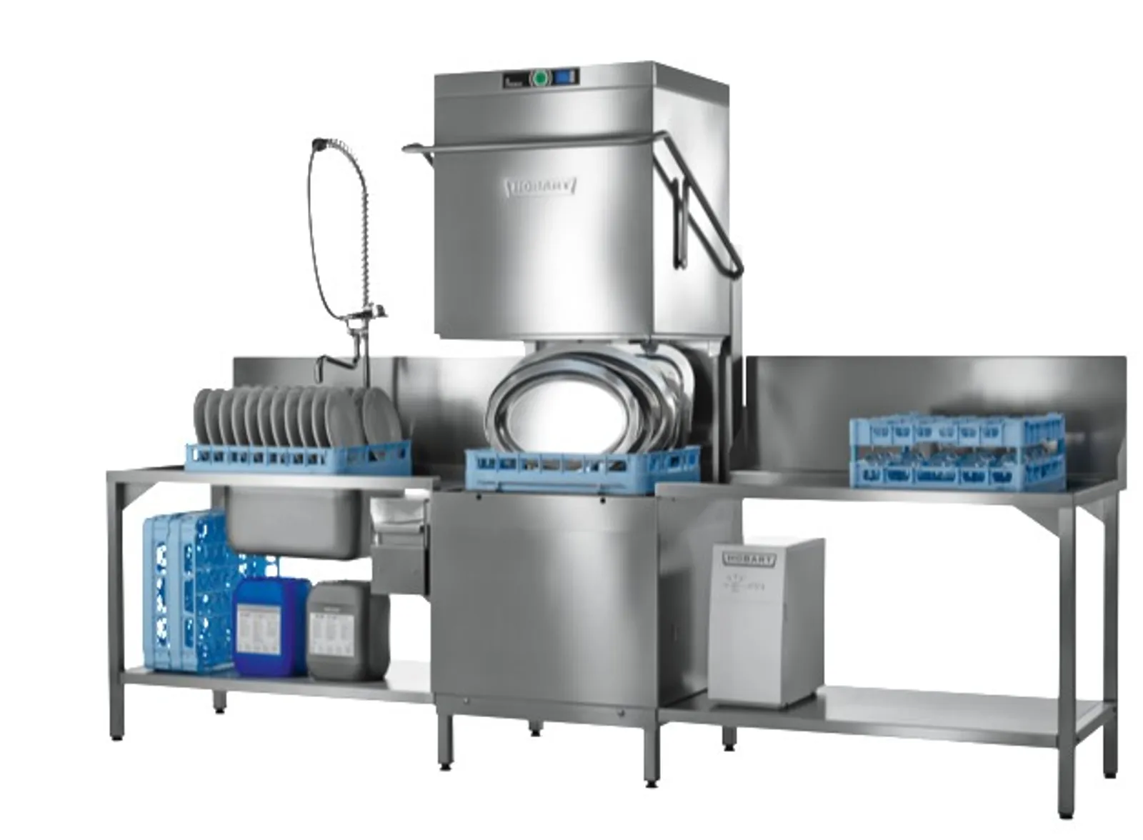 Hobart PREMAX AUPL-V Wide Body Hood-Type Dishwasher with Vapostop