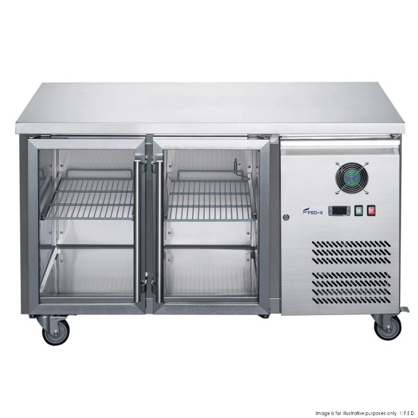 Underbench Glass Door Fridge