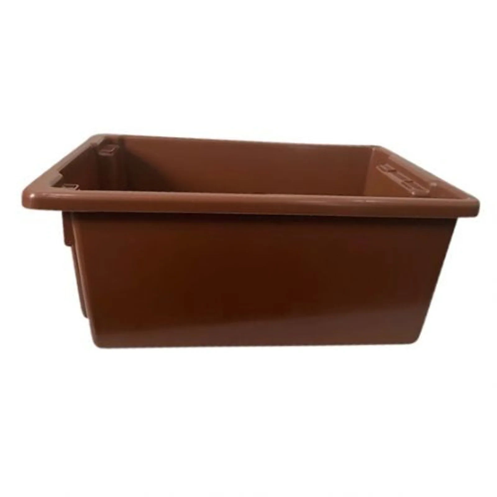 Butchers Tubs MP10BRO - 52L Food Grade Plastic Crate Brown